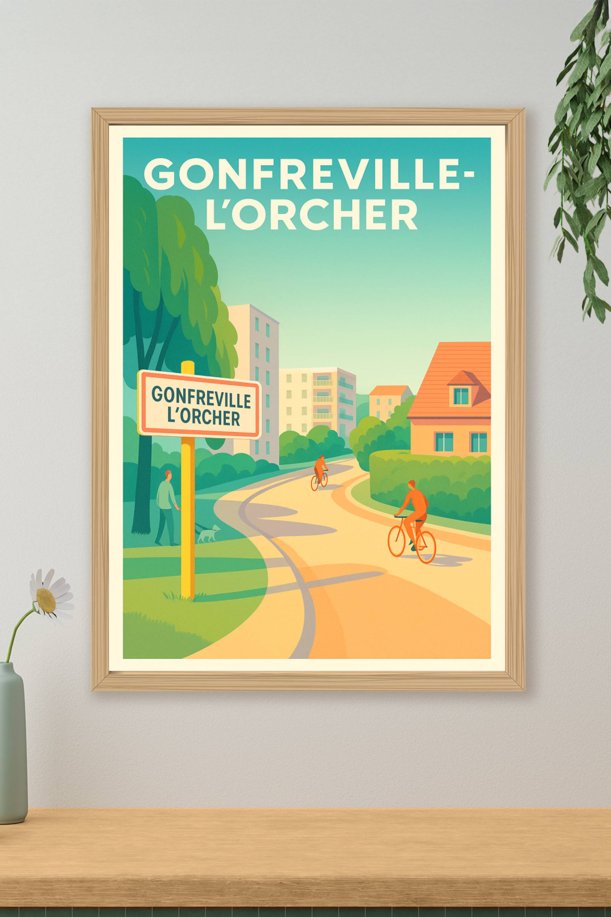 Affiche de Gonfreville-l'Orcher - Ambiance paisible et cyclable