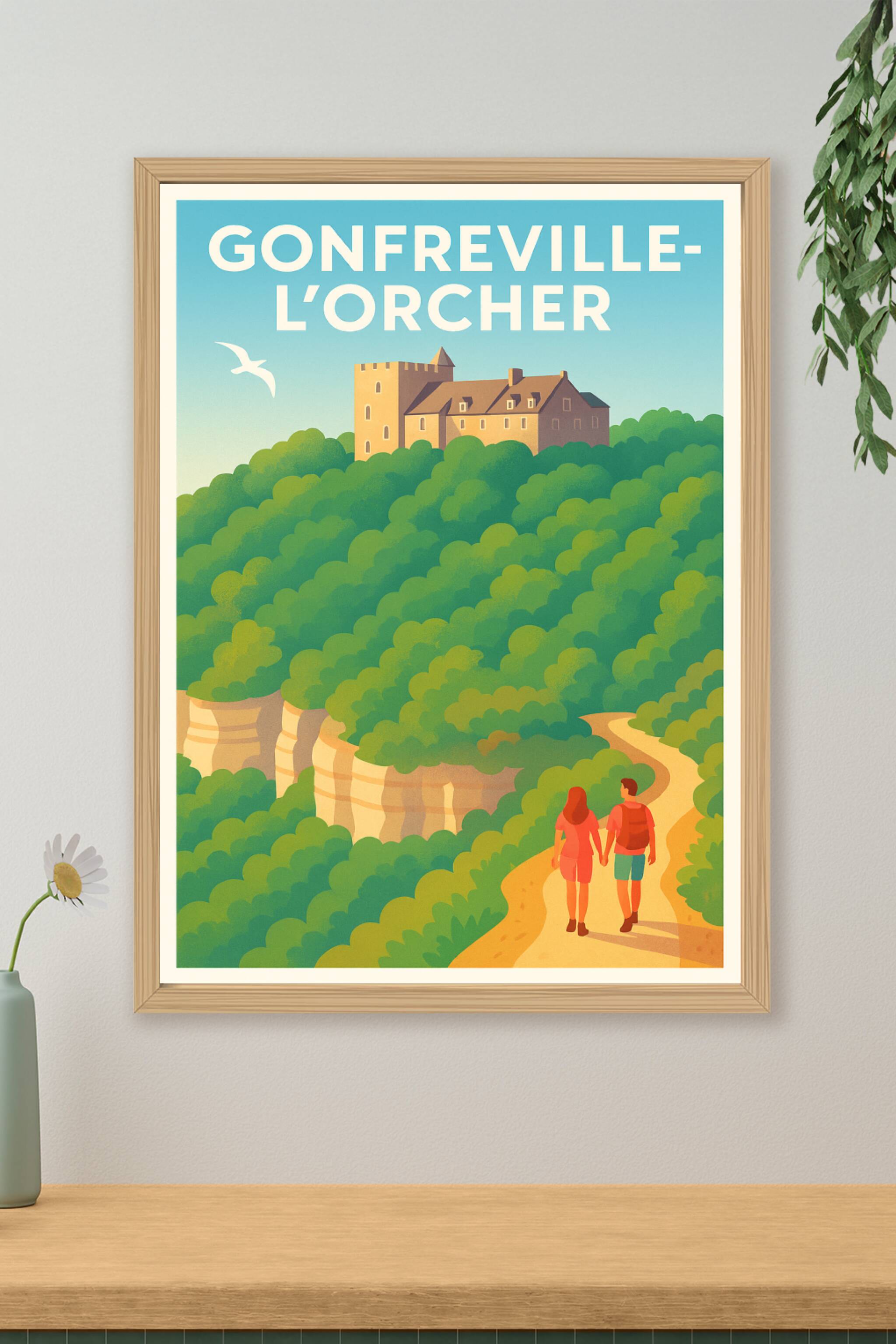 Affiche de Gonfreville-l'Orcher - Escapade nature et patrimoine