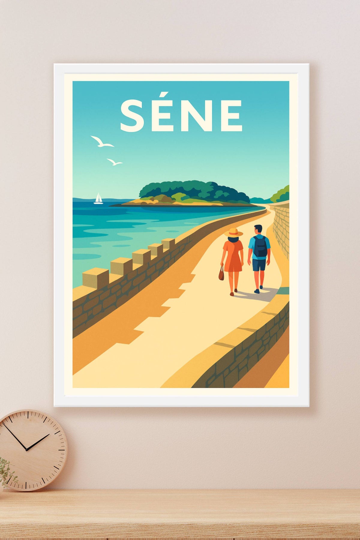 Affiche de Séné - Promenade en bord de mer