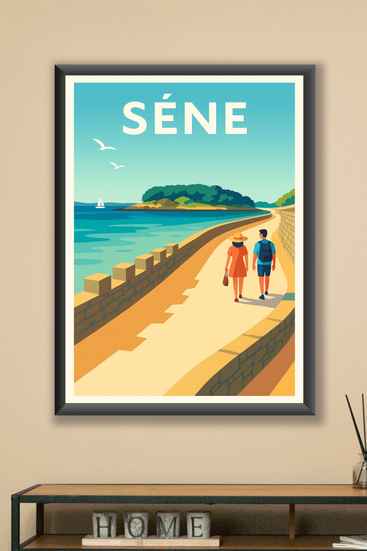 Affiche de Séné - Promenade en bord de mer