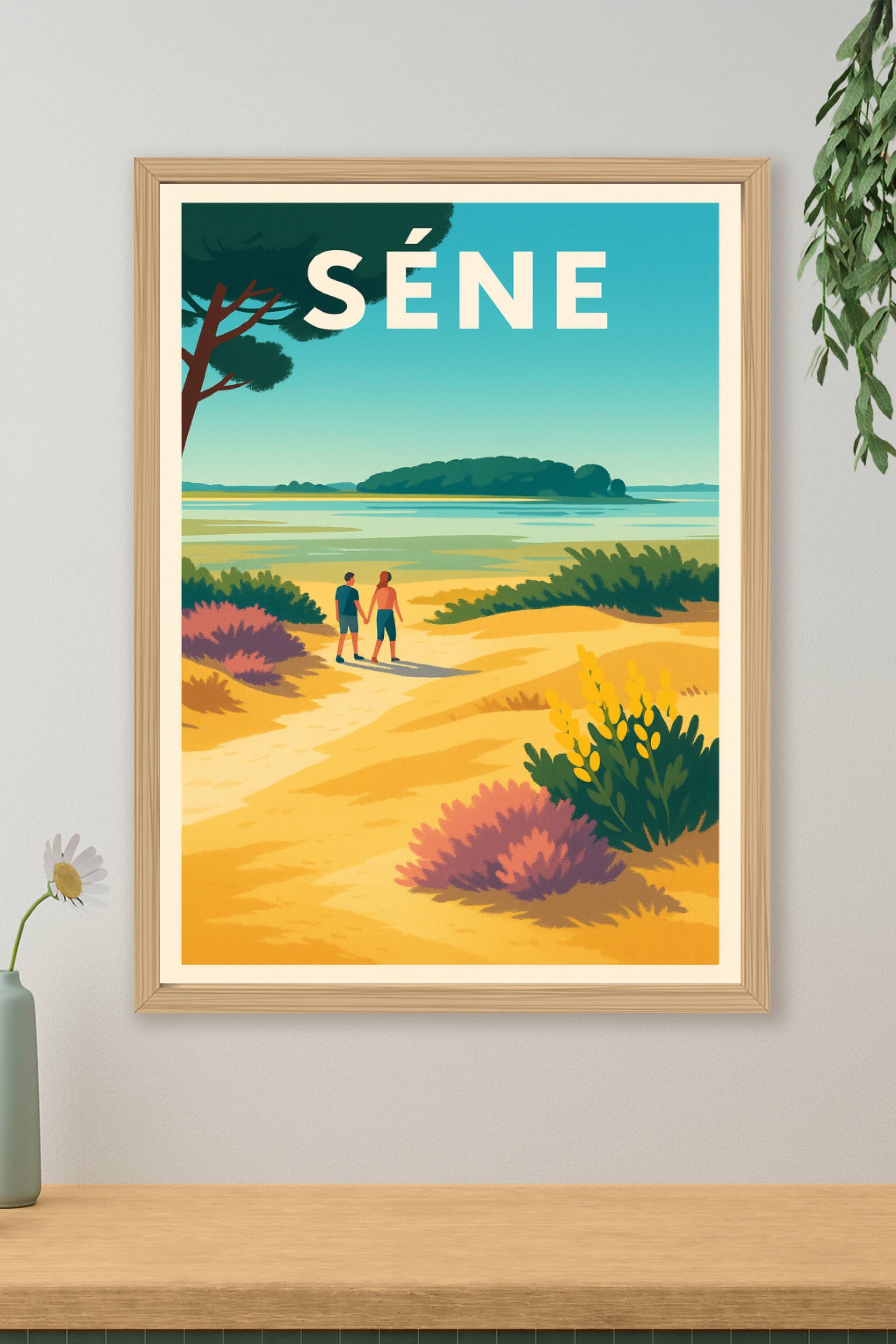 Affiche de Séné - Promenade au bord de l'eau en douceur