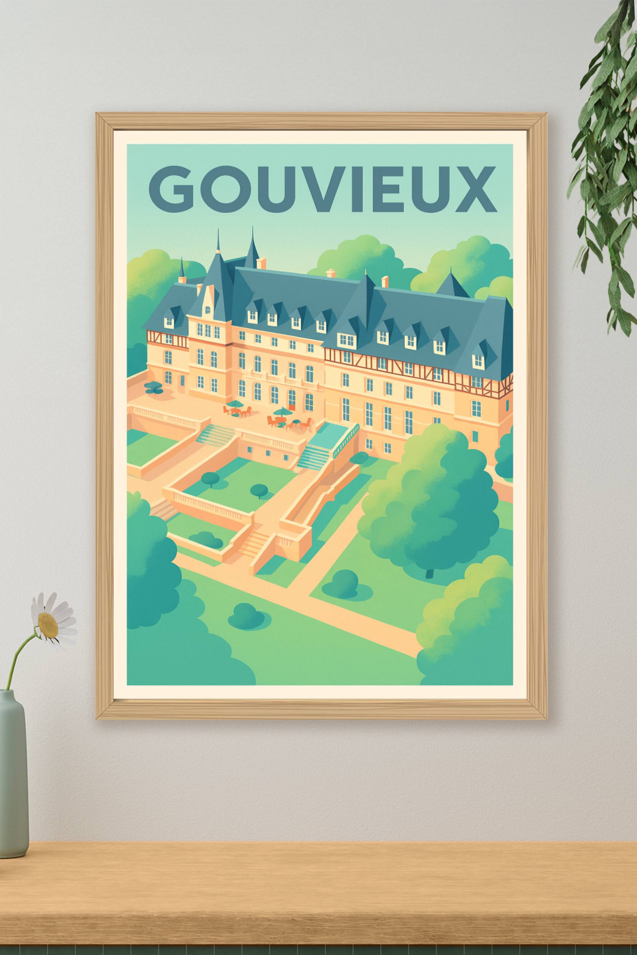 Affiche de Gouvieux - Élégance et charme historique