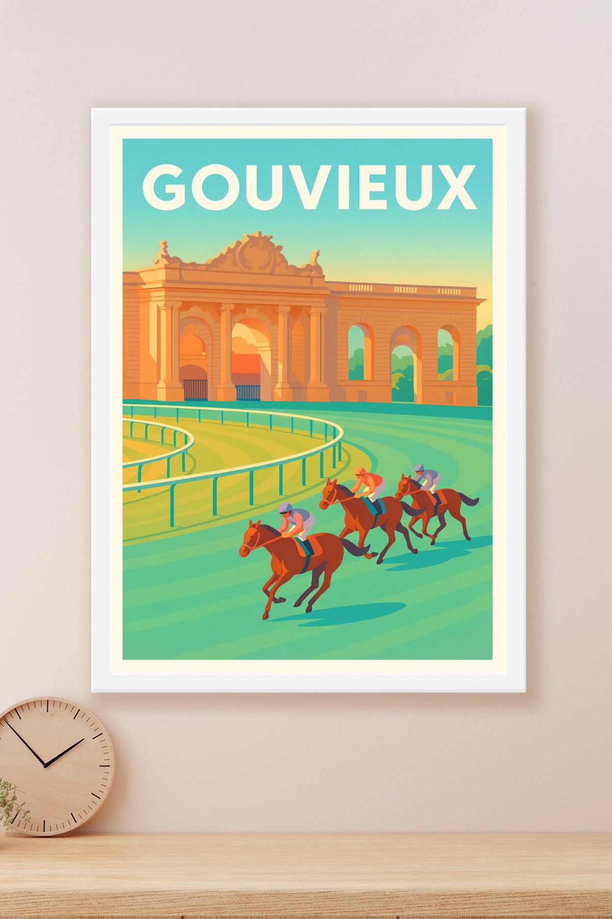 Affiche de Gouvieux - L'élégance des courses hippiques
