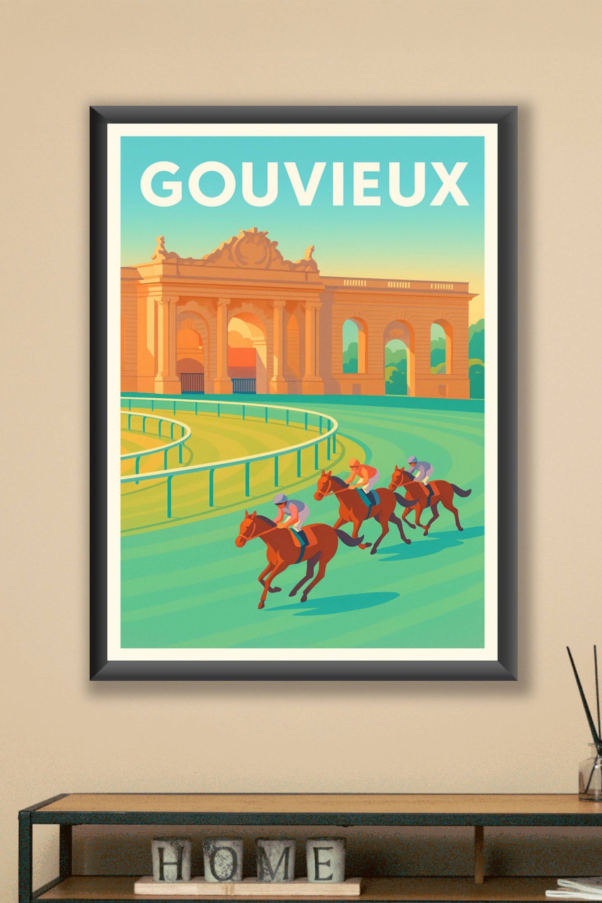 Affiche de Gouvieux - L'élégance des courses hippiques