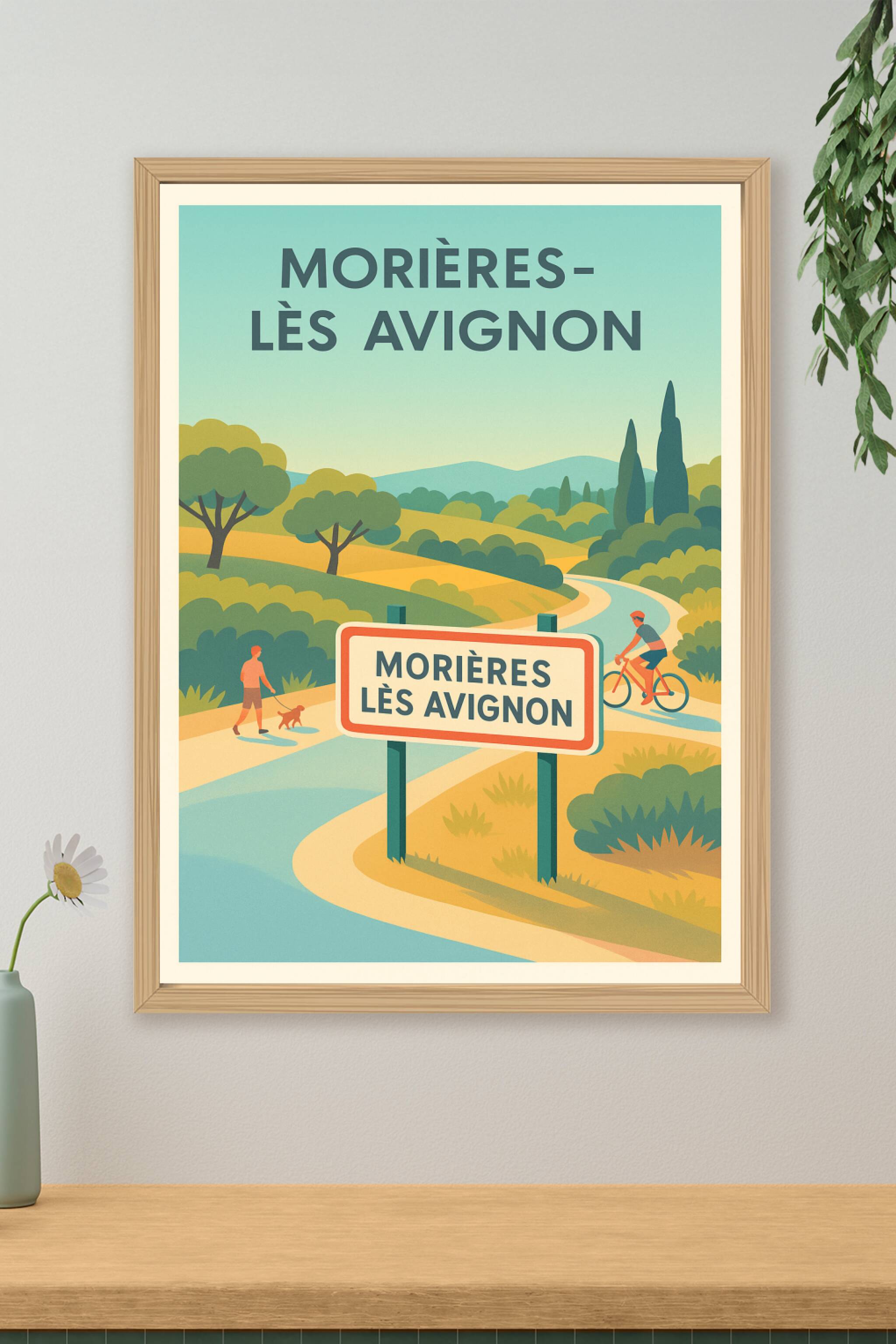 Affiche de Morières-lès Avignon - Douceur de vie provençale