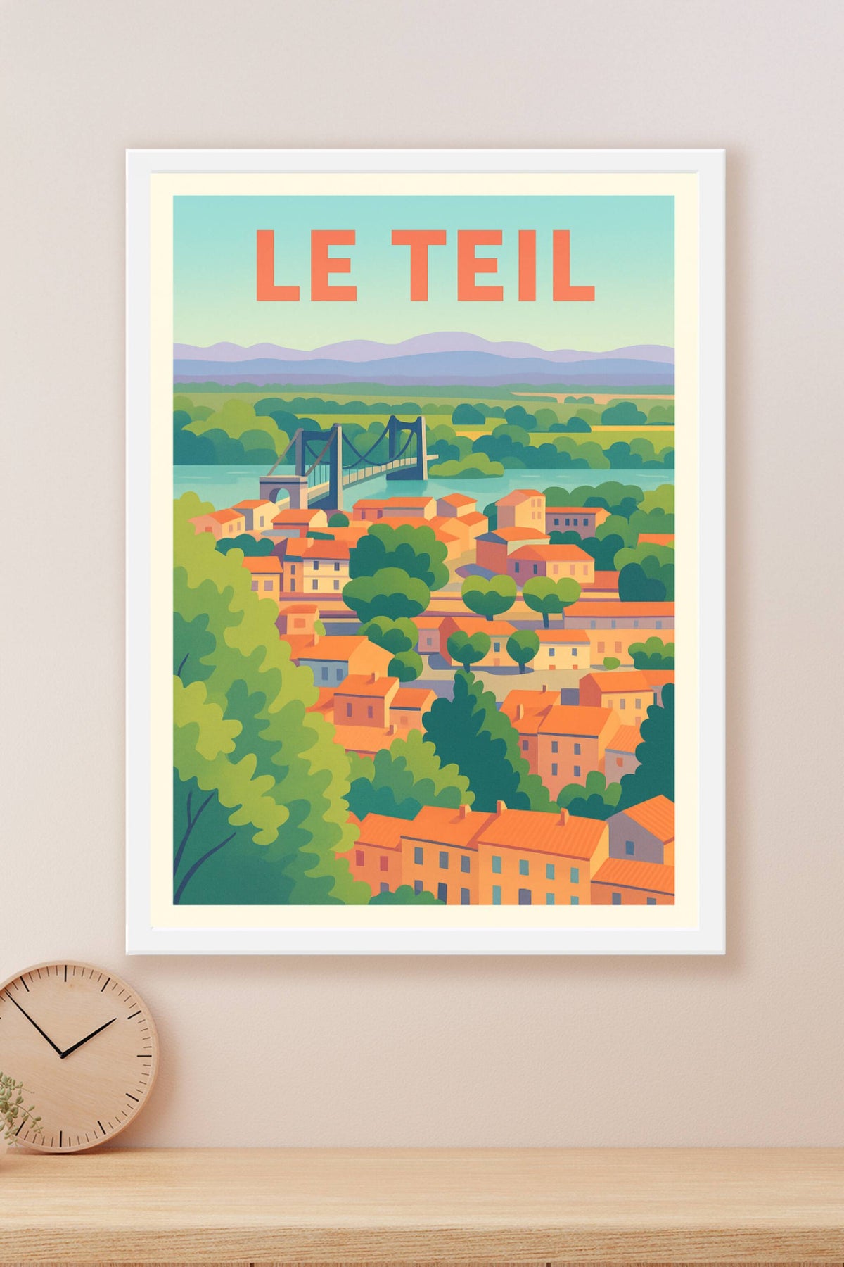 Affiche de Le Teil - Vue panoramique sur la douceur ardéchoise