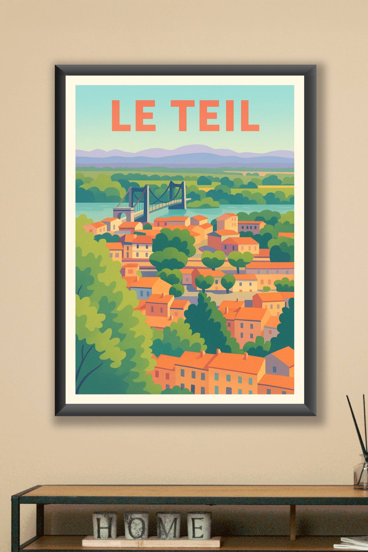 Affiche de Le Teil - Vue panoramique sur la douceur ardéchoise