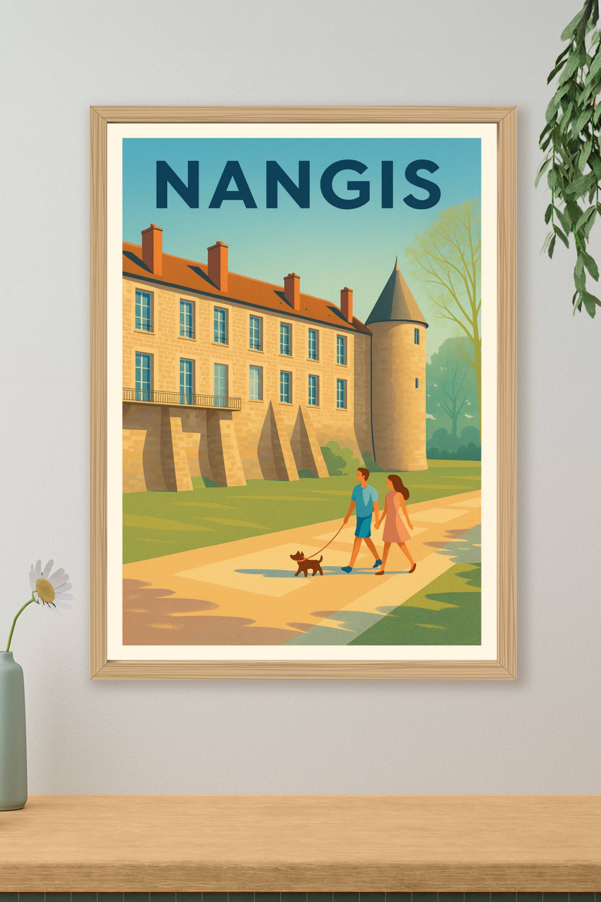 Affiche de Nangis - Promenade au château enchanteur