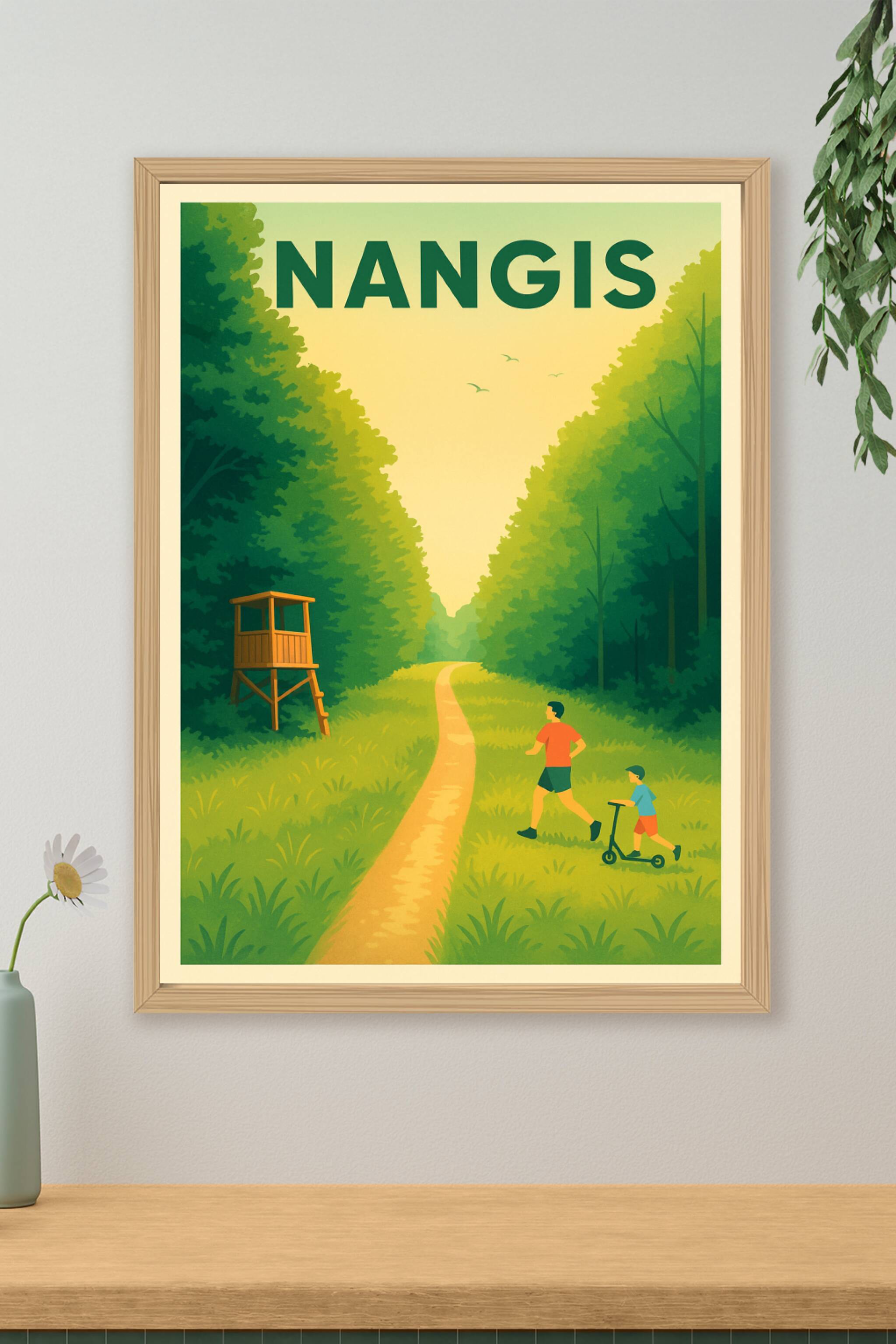 Affiche de Nangis - Évasion nature en pleine forêt