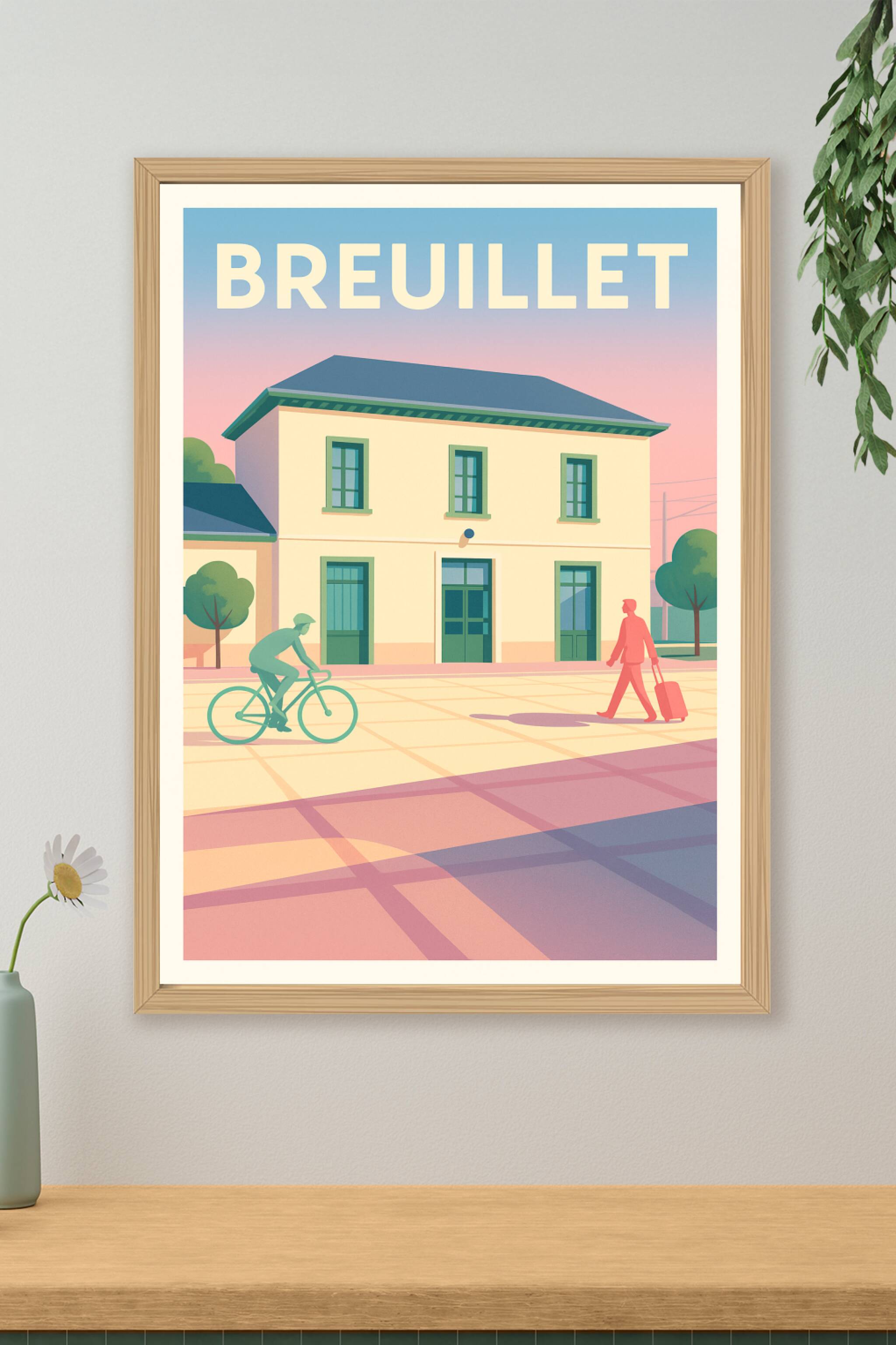 Affiche de Breuillet - Charme paisible au fil du temps