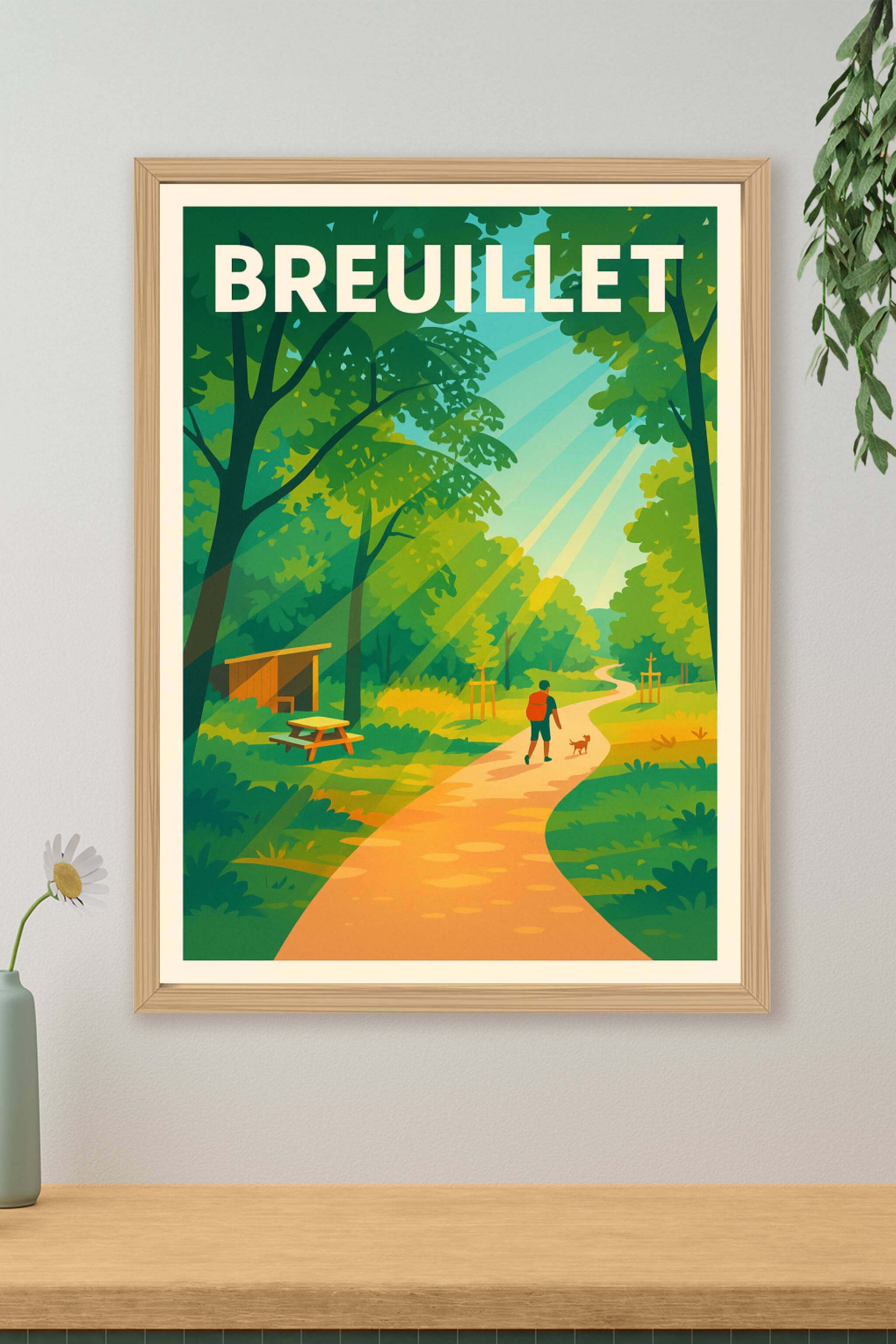 Affiche de Breuillet - Échappée verte pleine de sérénité