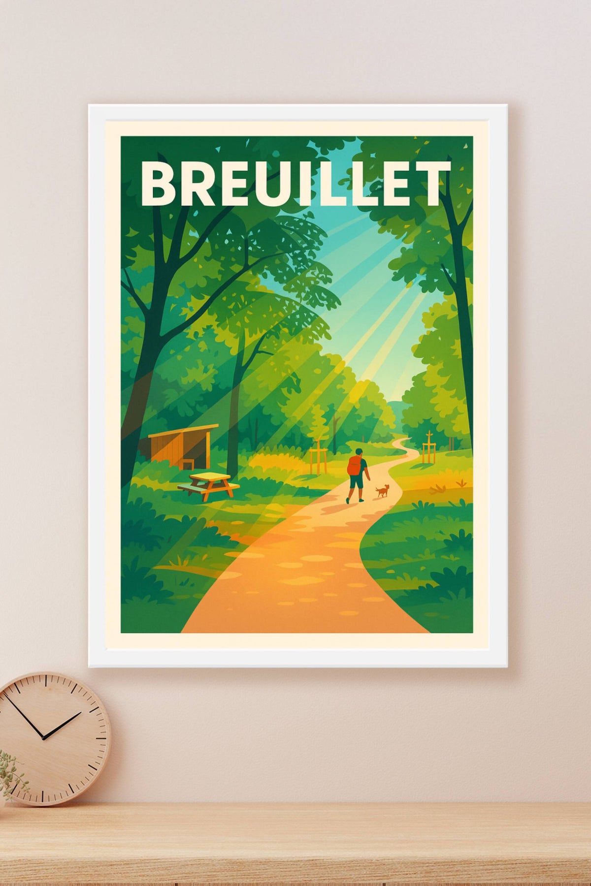 Affiche de Breuillet - Échappée verte pleine de sérénité