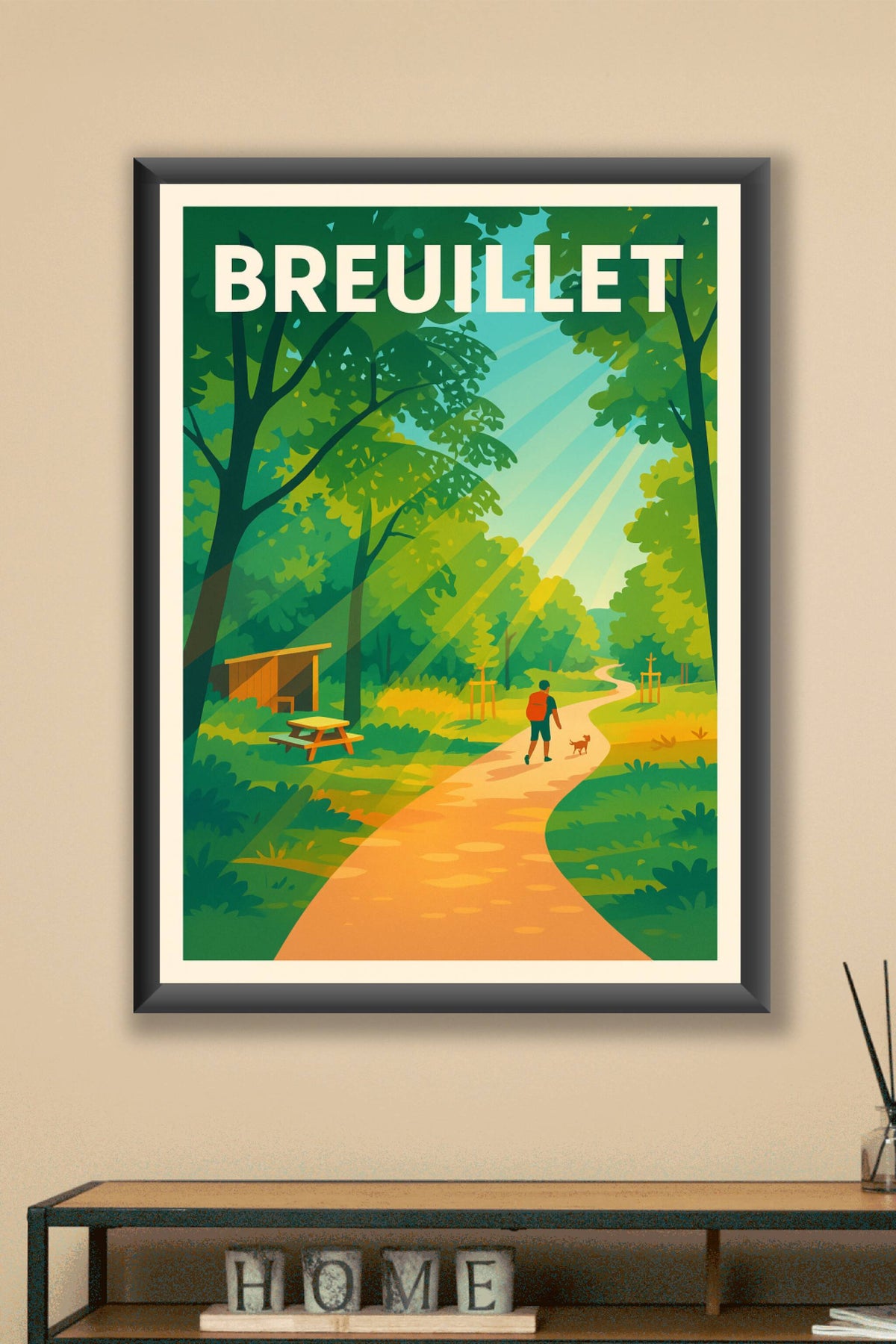 Affiche de Breuillet - Échappée verte pleine de sérénité