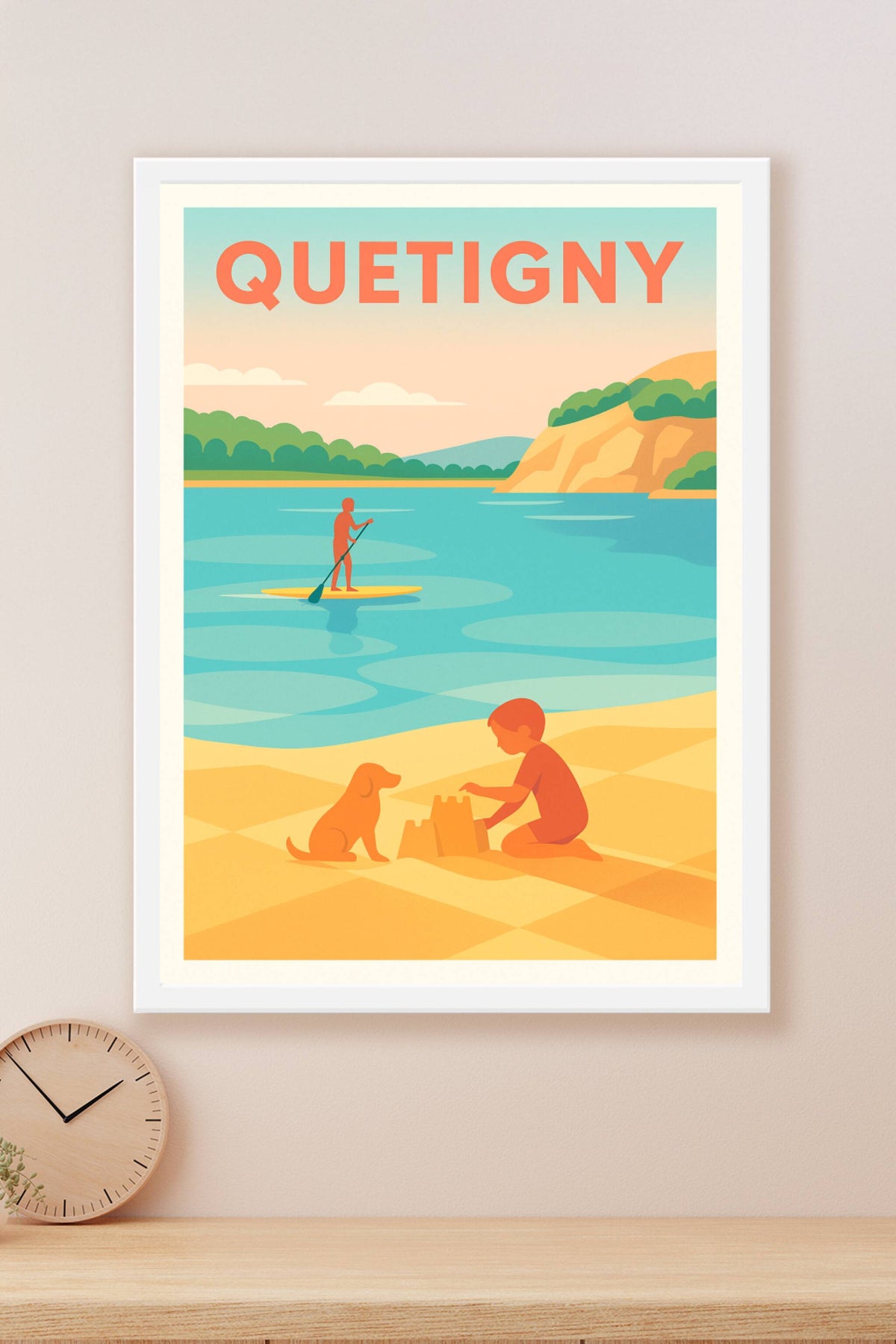 Affiche de Quetigny - Moments de détente au bord de l'eau