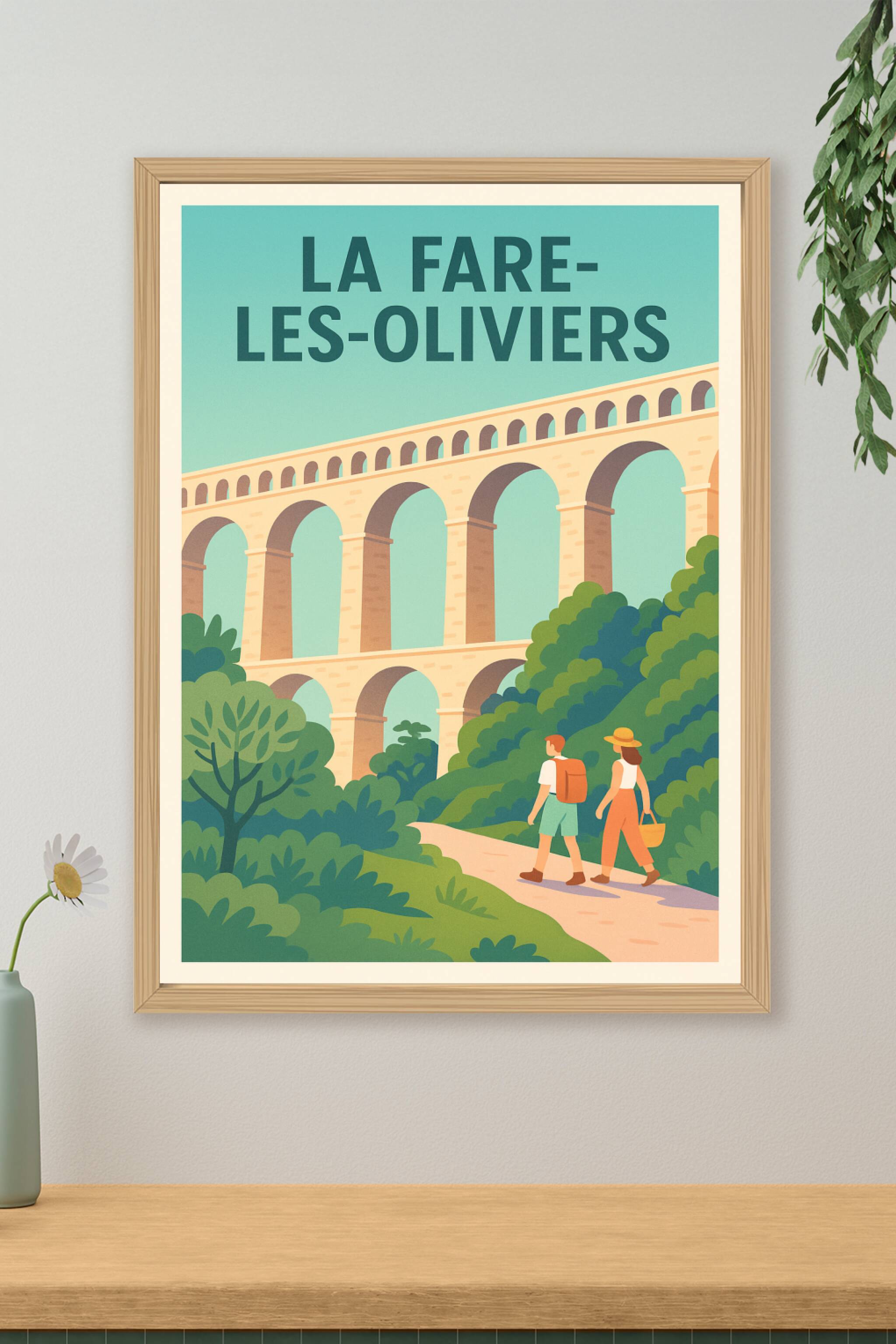 Affiche de La Fare-les-Oliviers - Escapade Nature et Histoire