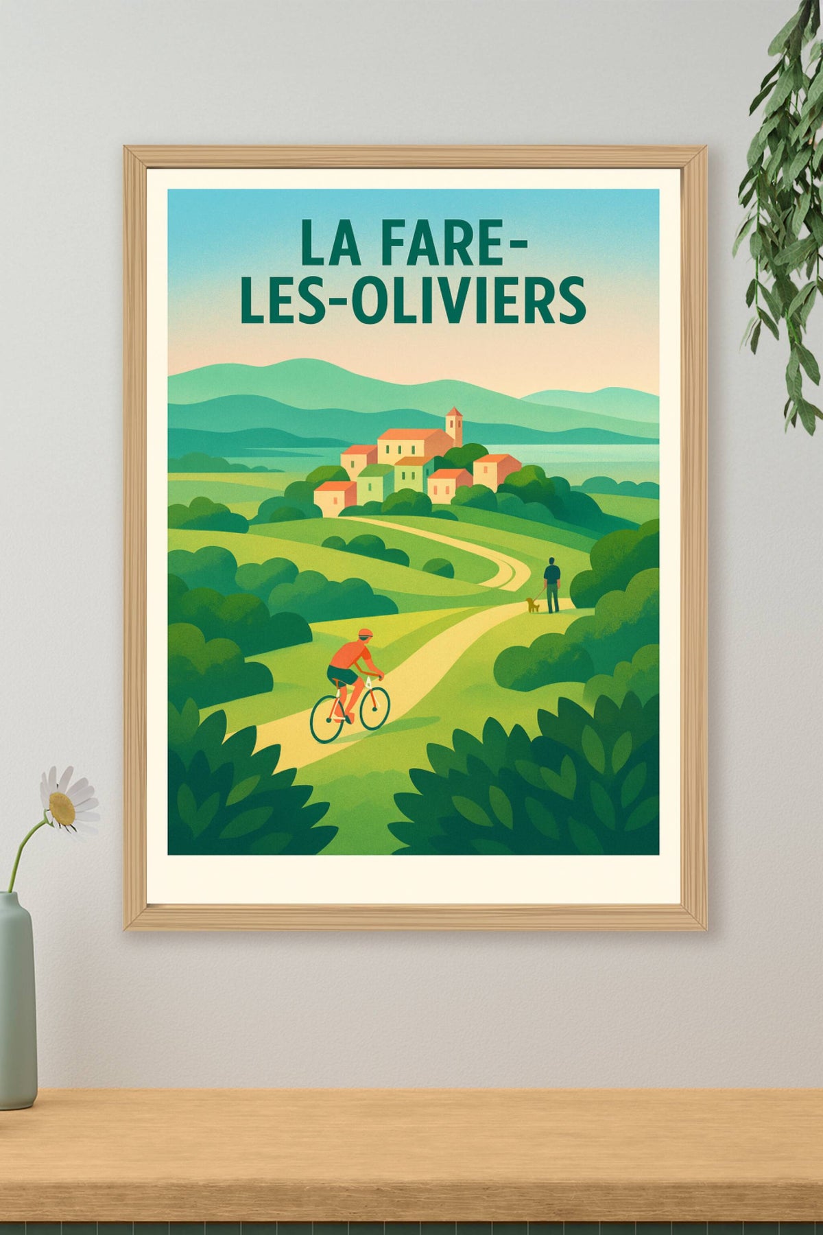 Affiche de La Fare-les-Oliviers - Escapade nature à vélo