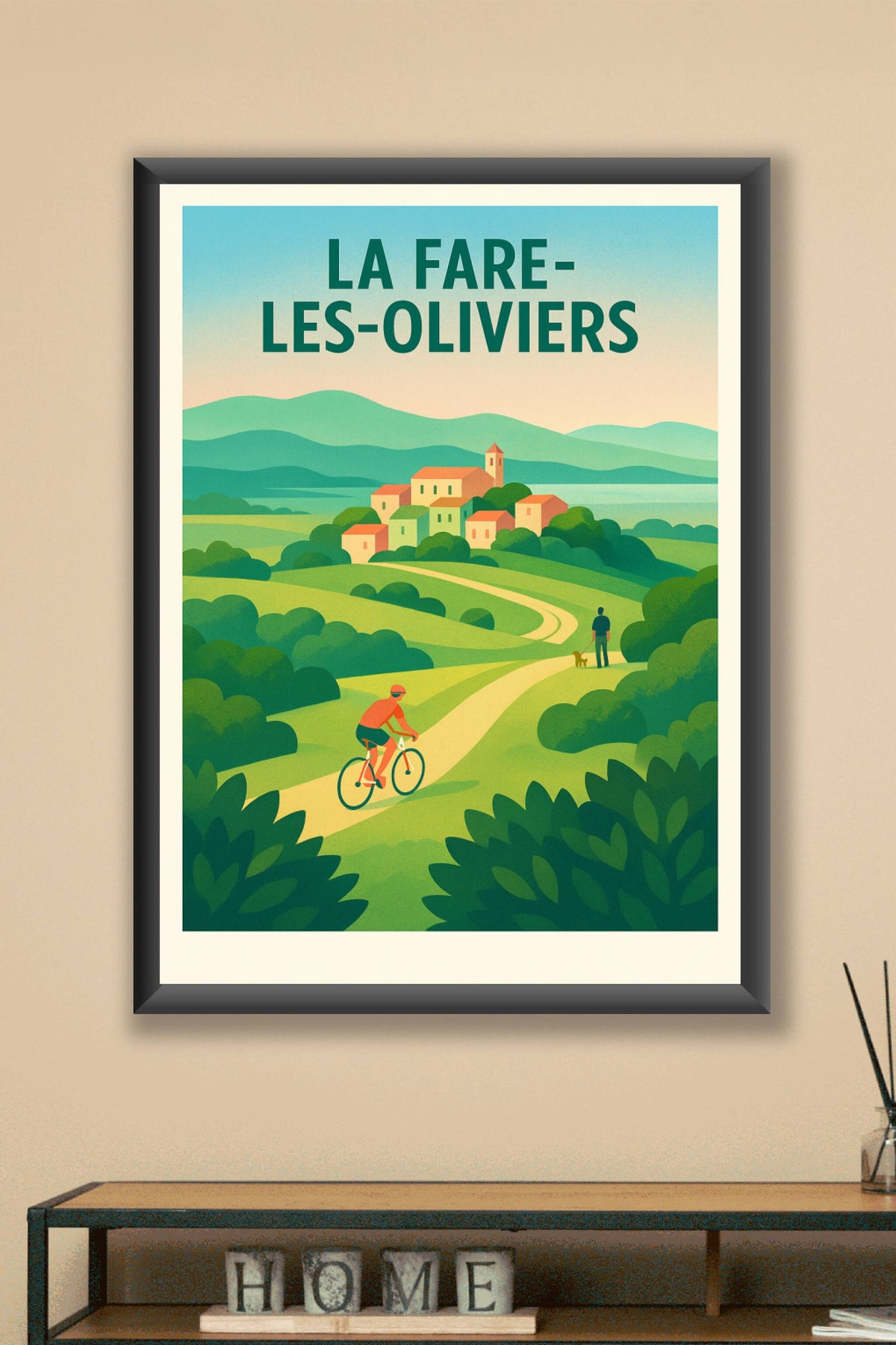 Affiche de La Fare-les-Oliviers - Escapade nature à vélo