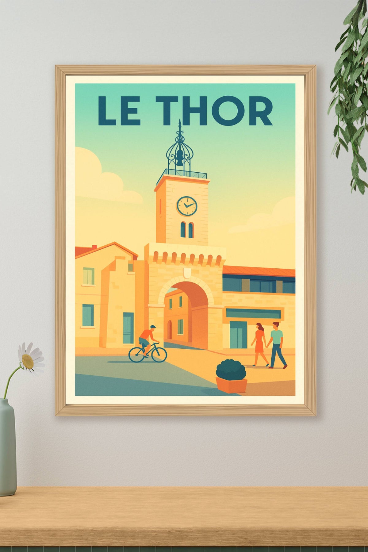 Affiche de Le Thor - Charme et lumière du village provençal