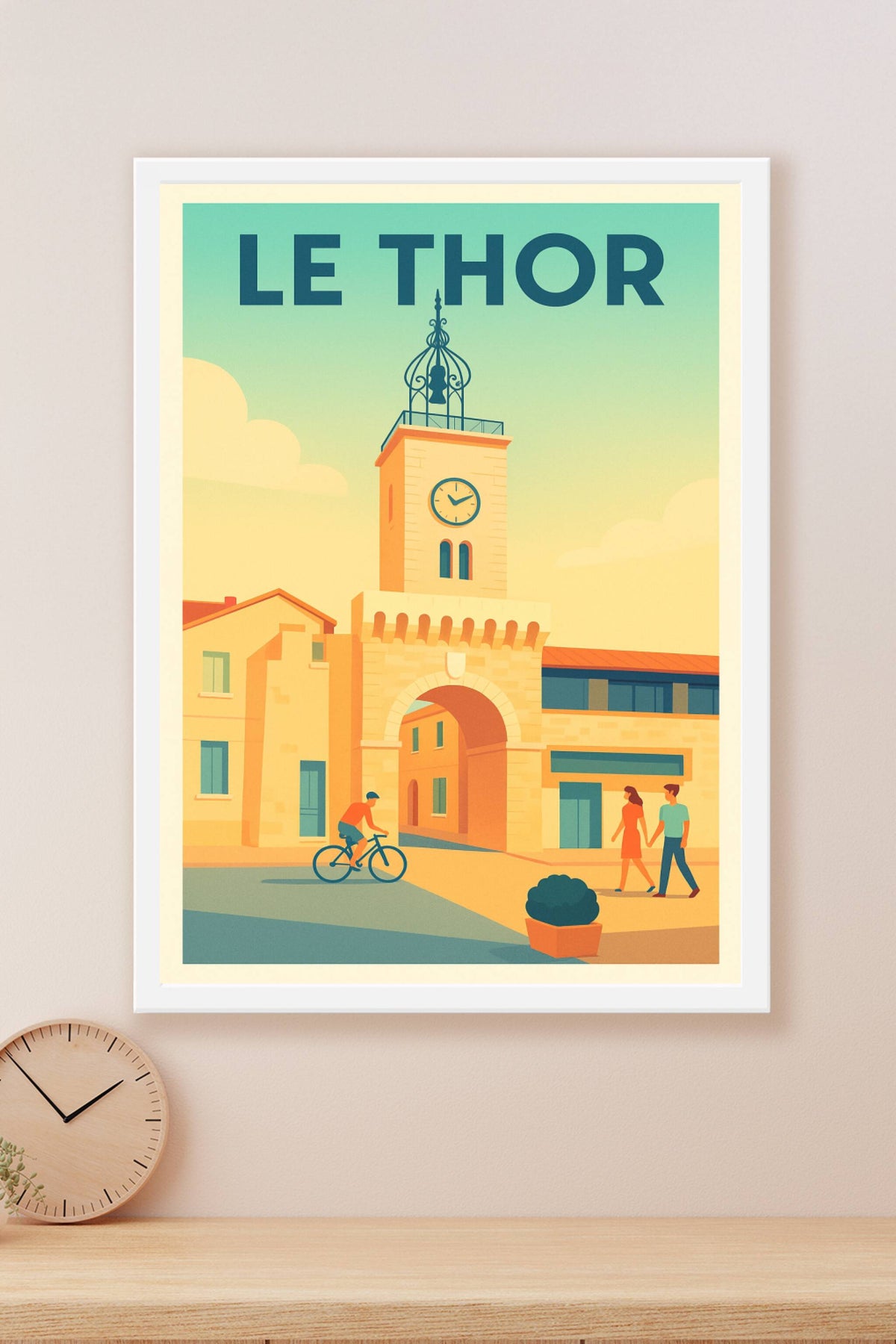Affiche de Le Thor - Charme et lumière du village provençal