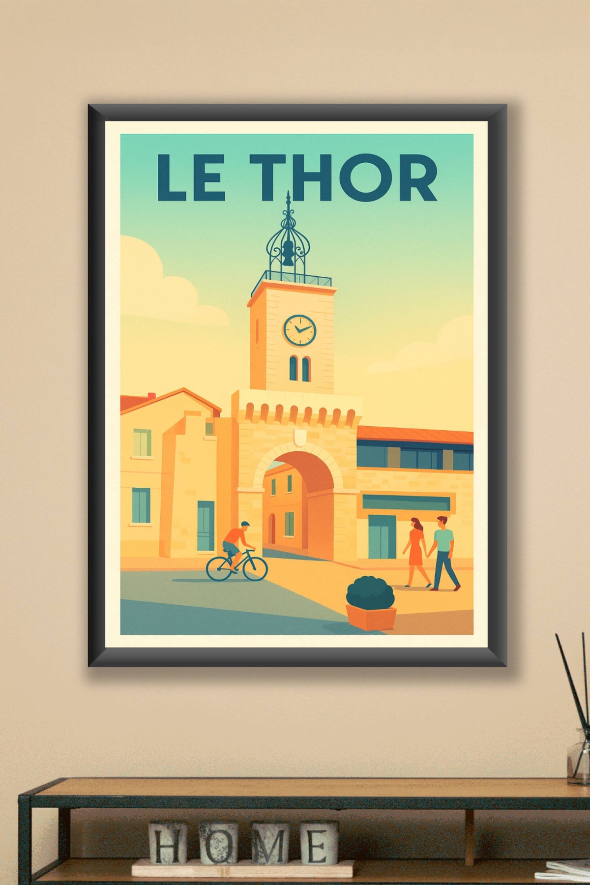 Affiche de Le Thor - Charme et lumière du village provençal