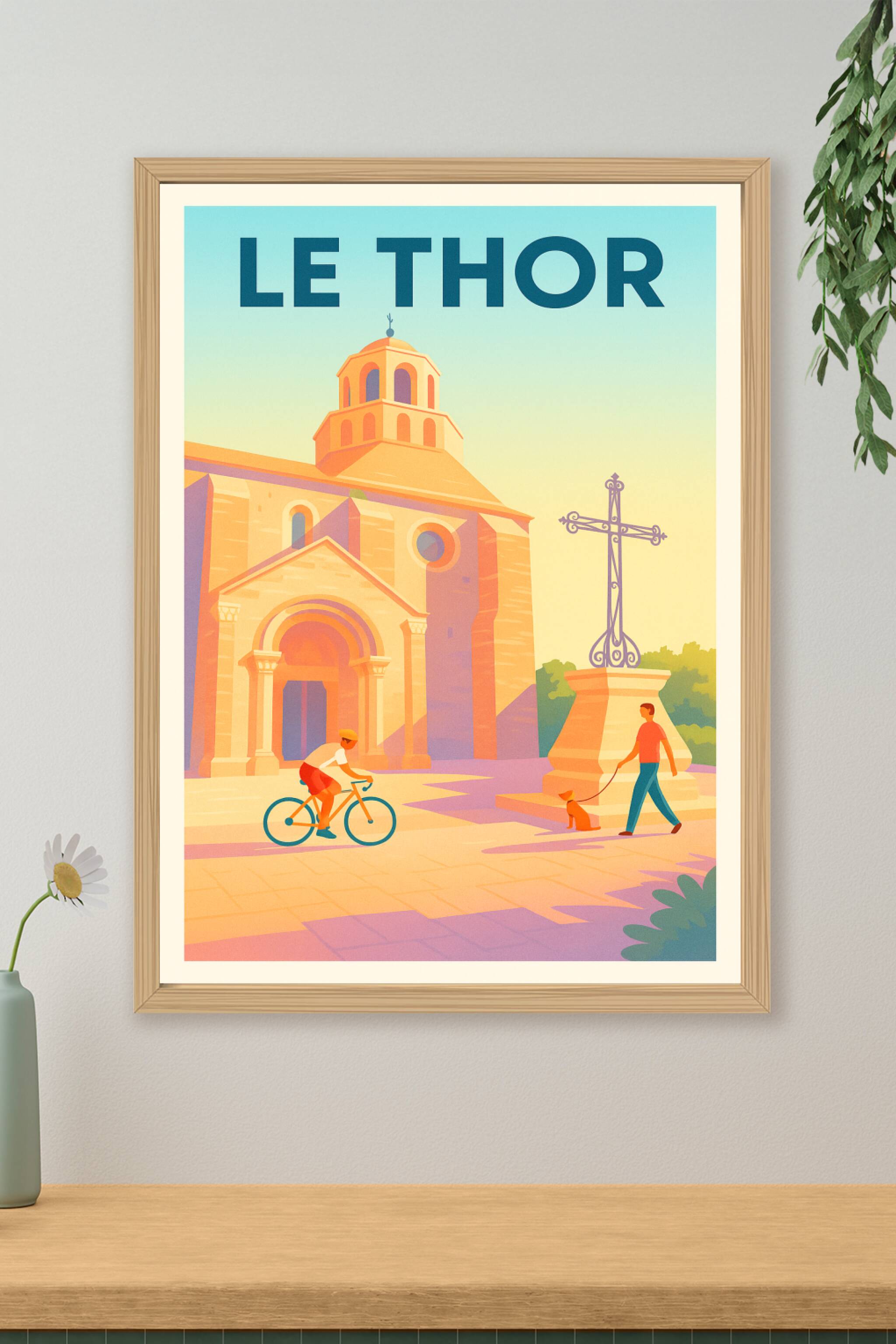 Affiche de Le Thor - Charme et douceur provençale