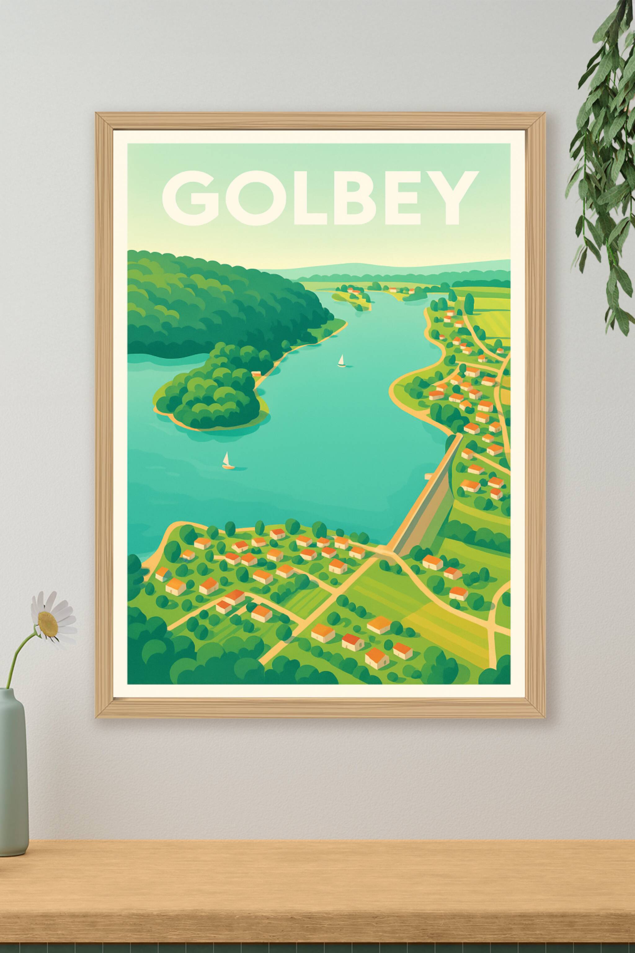 Affiche de Golbey - Nature et sérénité au fil de l'eau