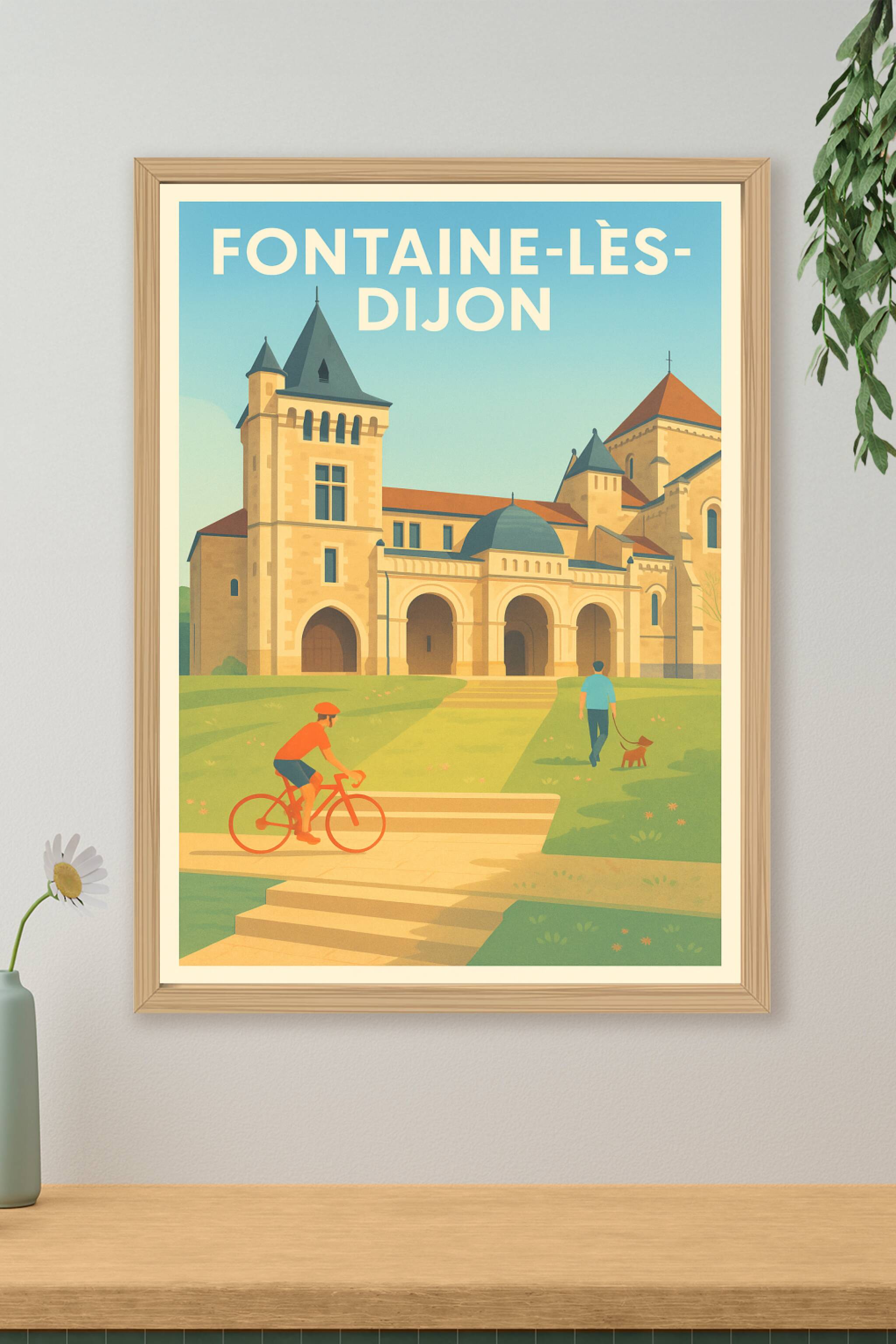 Affiche de Fontaine-lès-Dijon - Charme et Sérénité Bourguignonne