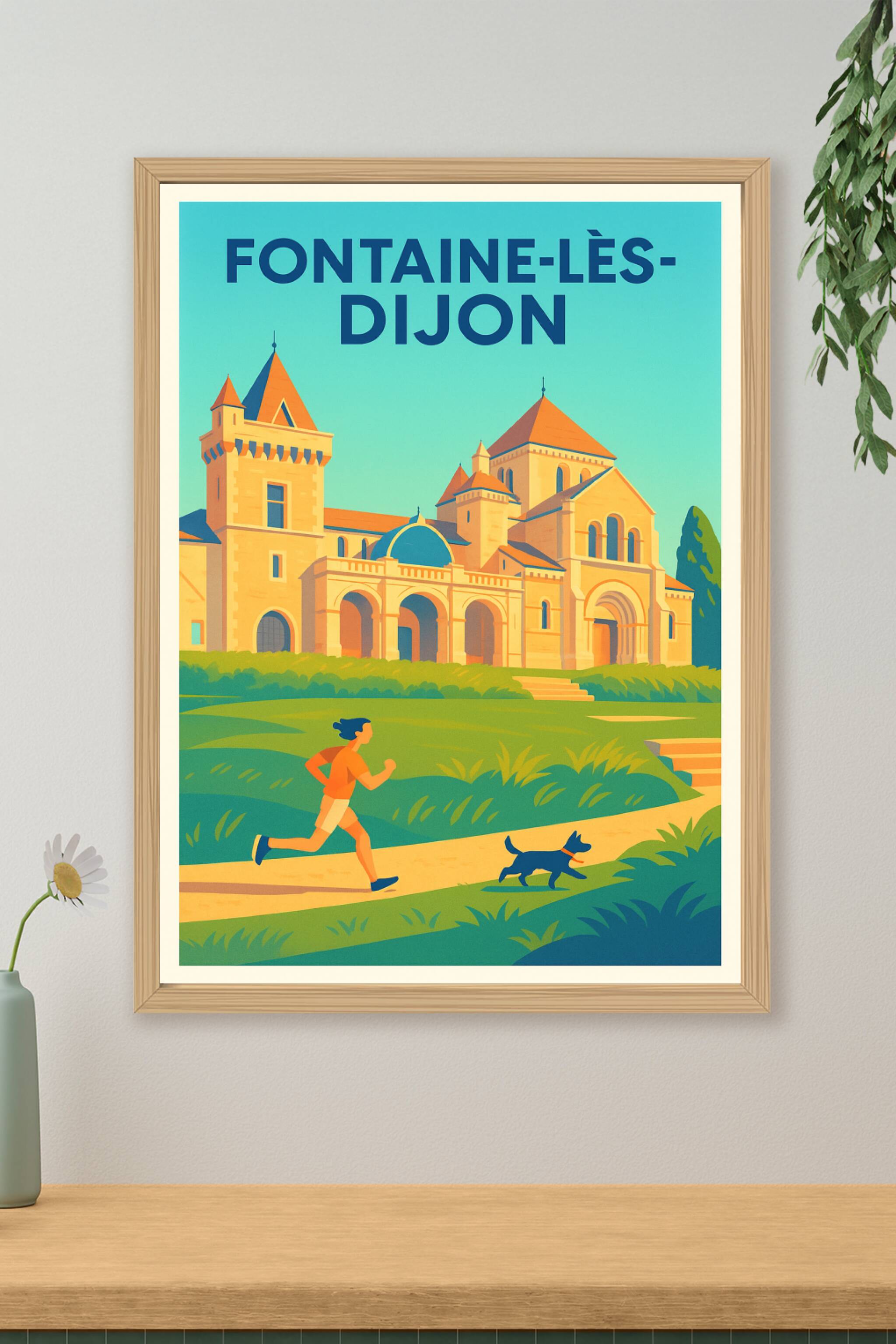 Affiche de Fontaine-lès-Dijon - Évasion et nature en bordure de ville