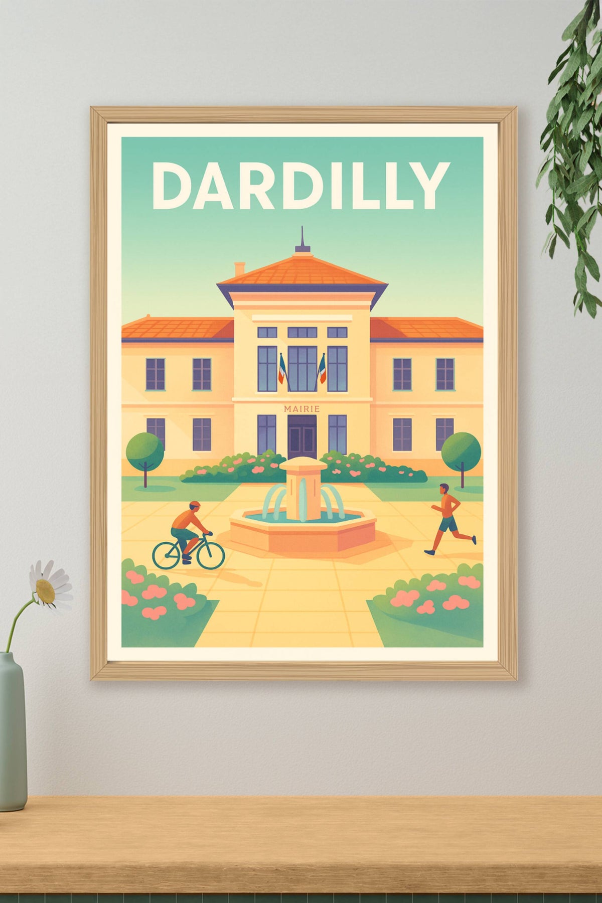 Affiche de Dardilly - Ambiance paisible au cœur de la mairie