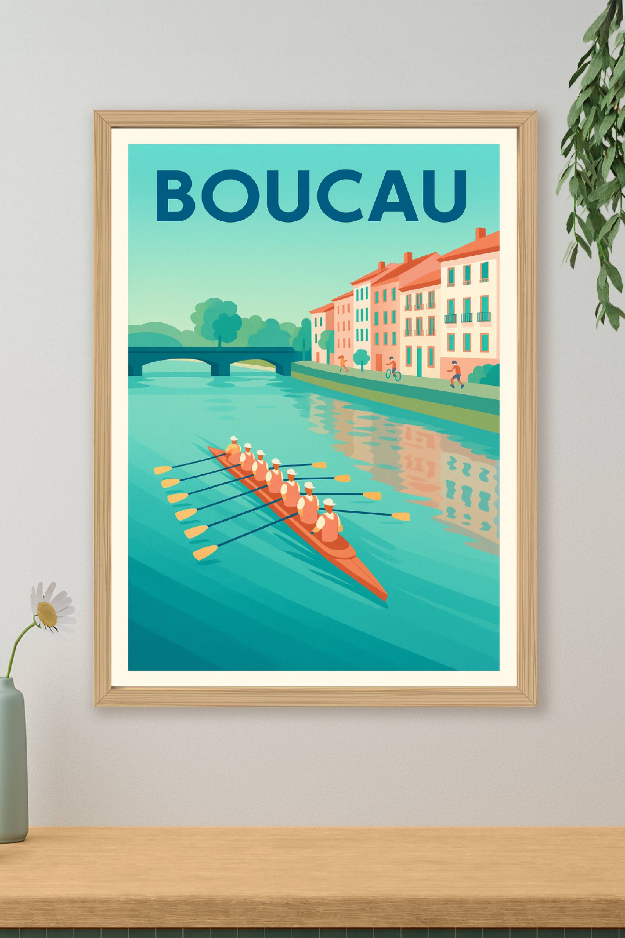 Affiche de Boucau - Harmonie sur les eaux paisibles