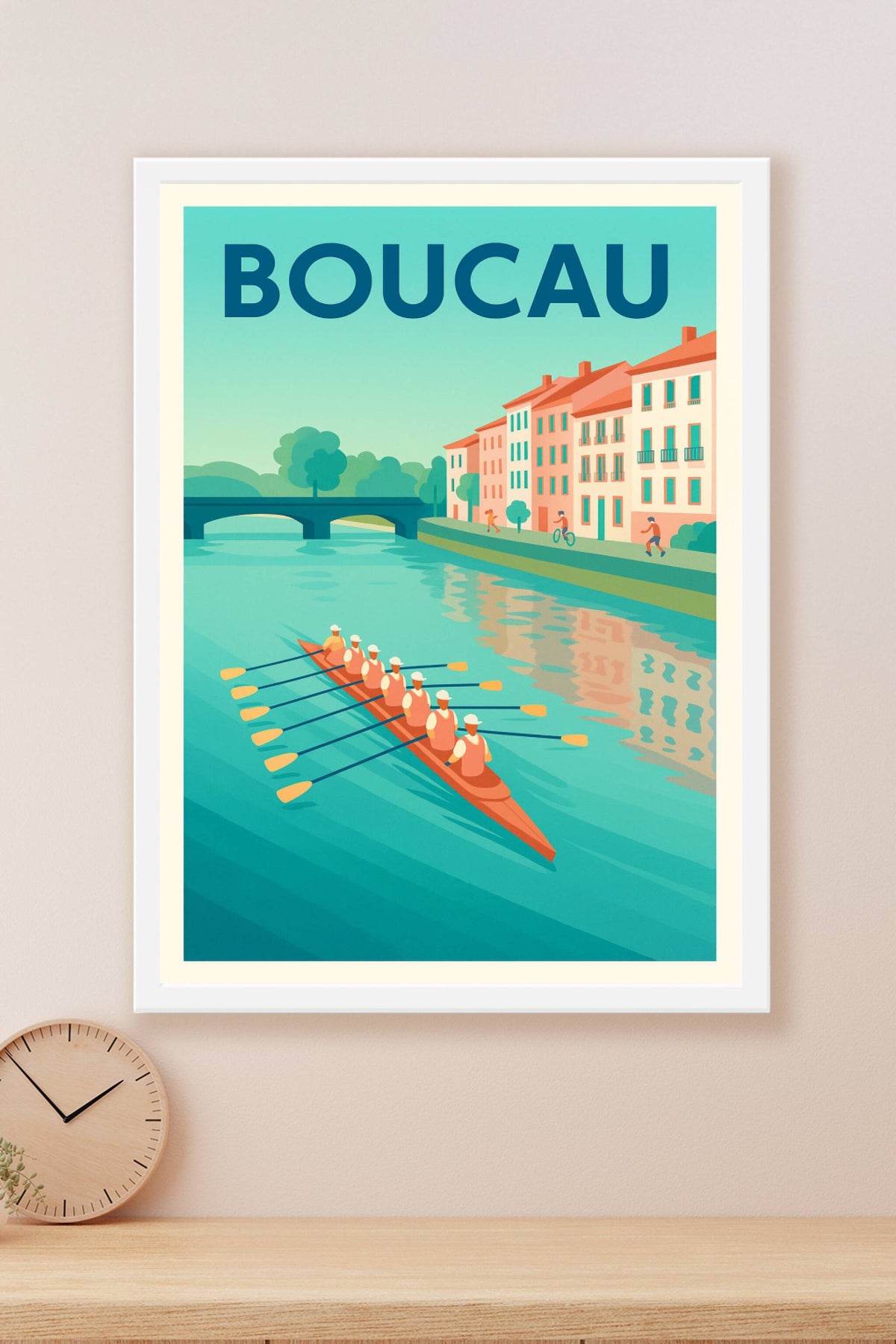 Affiche de Boucau - Harmonie sur les eaux paisibles