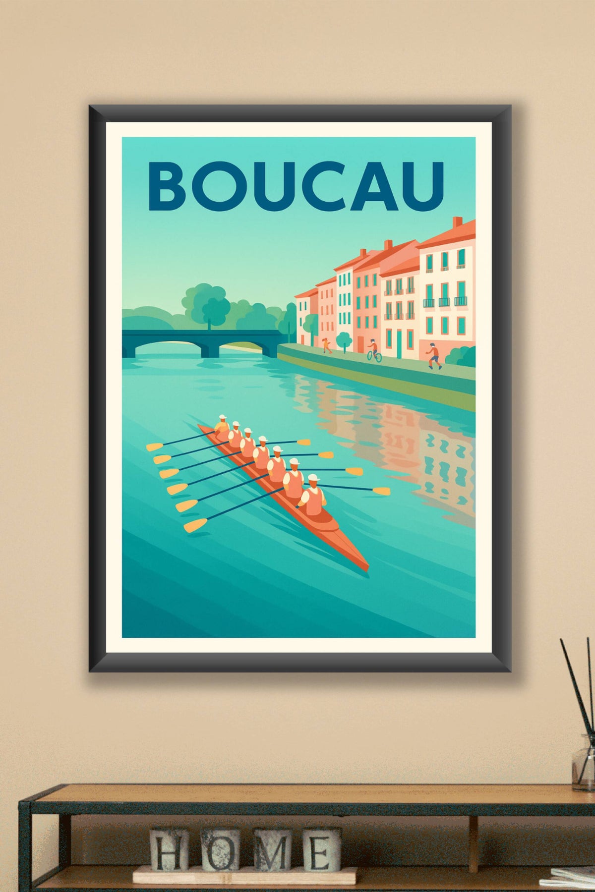 Affiche de Boucau - Harmonie sur les eaux paisibles