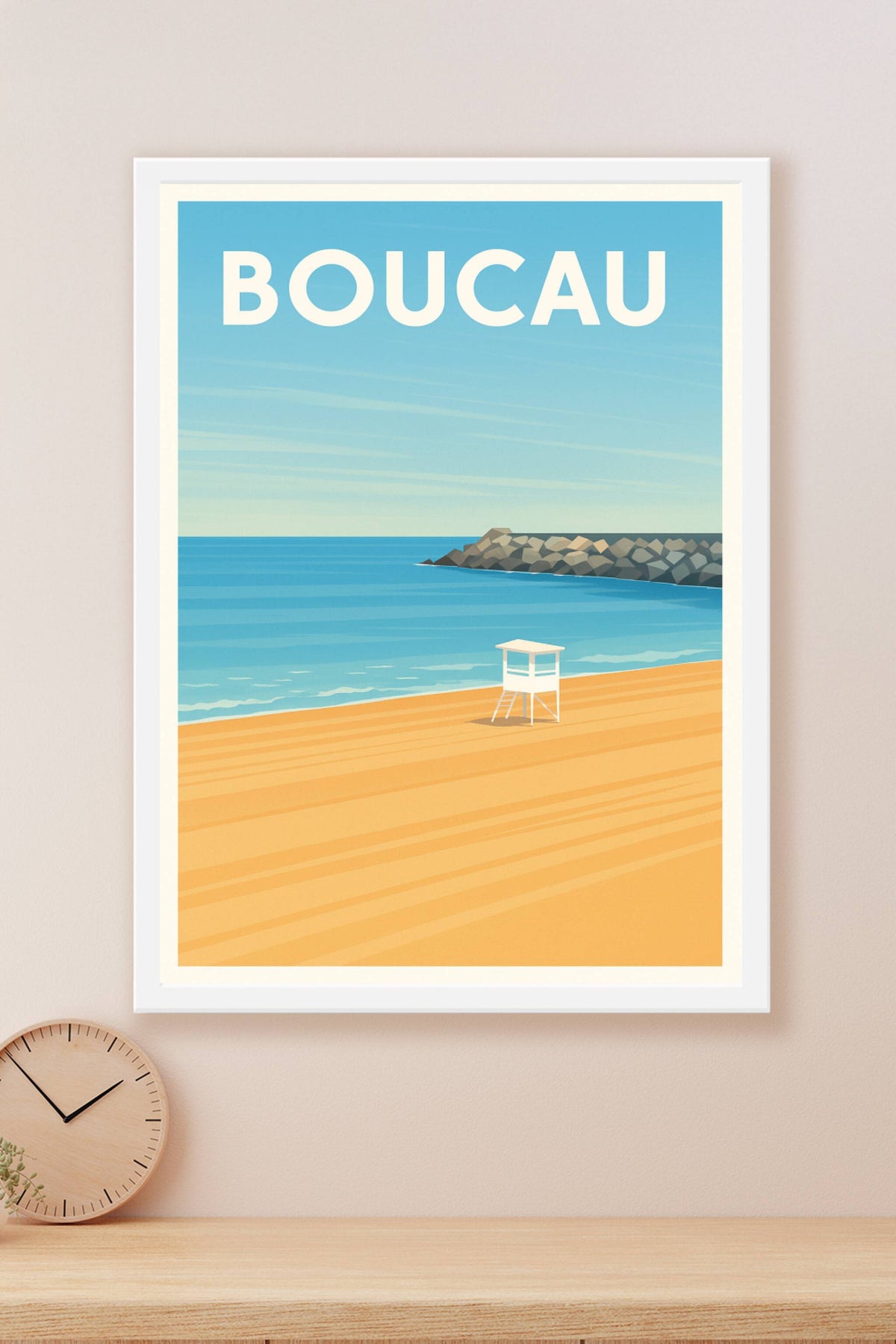 Affiche de Boucau - Sérénité en bord de plage