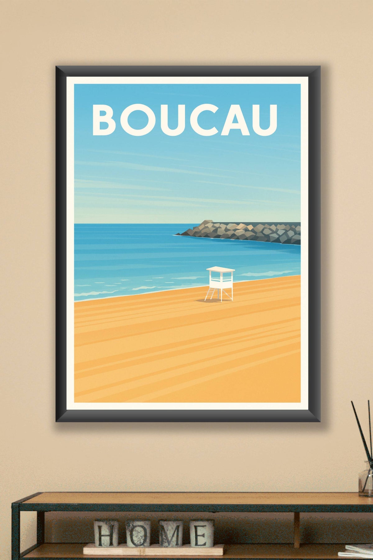 Affiche de Boucau - Sérénité en bord de plage
