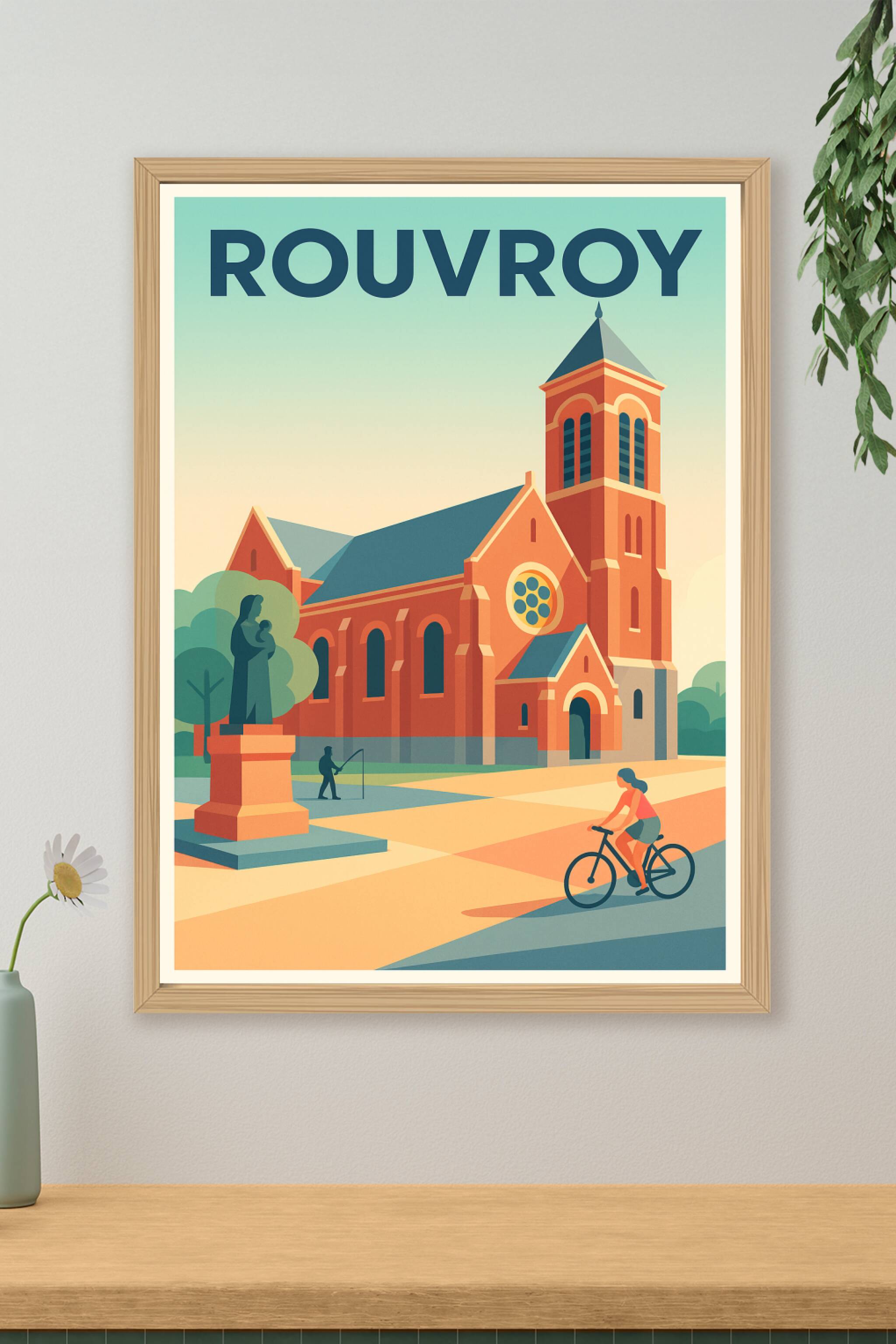 Affiche de Rouvroy - Charme paisible et architecture emblématique