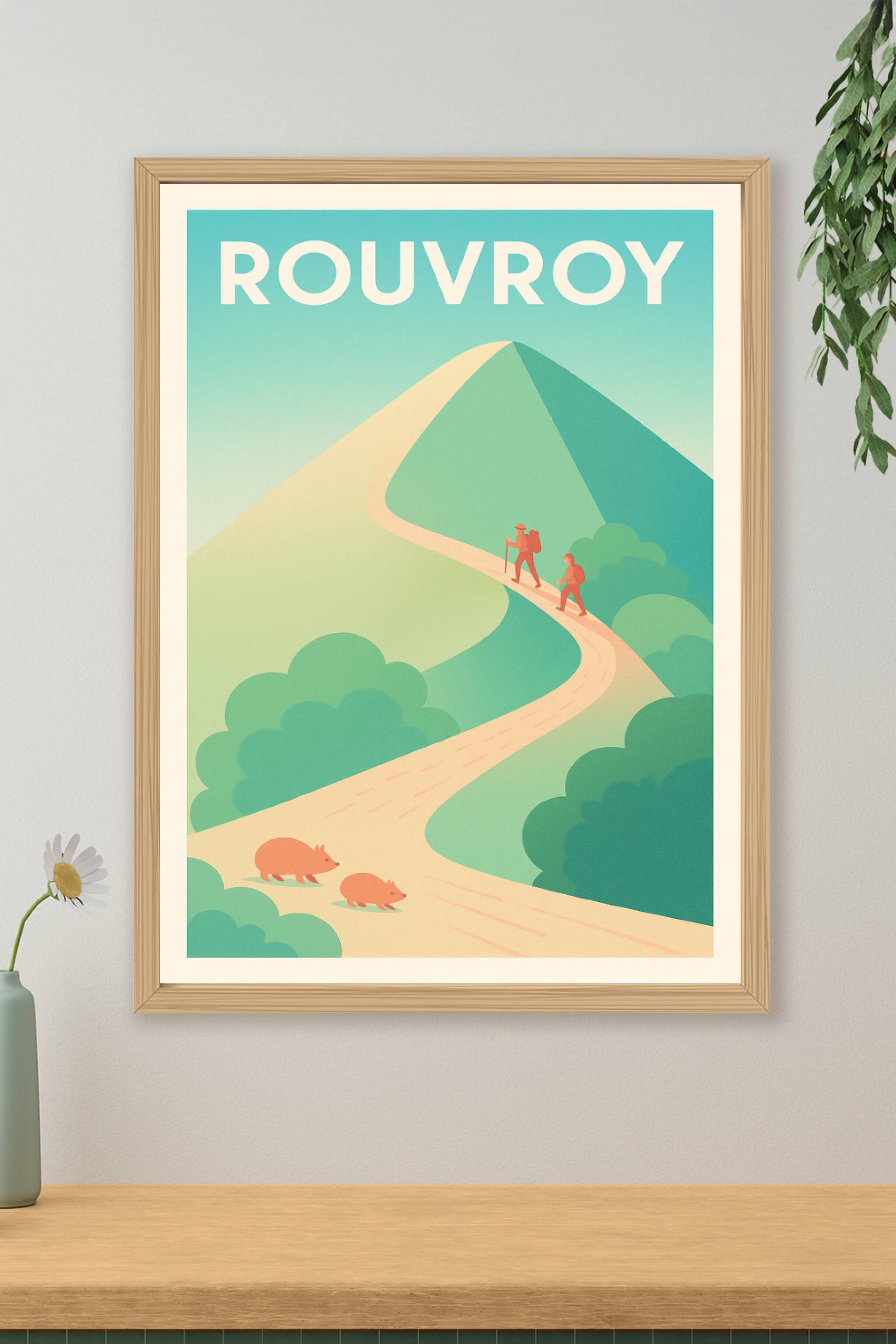 Affiche de Rouvroy - Invitation à la randonnée en nature
