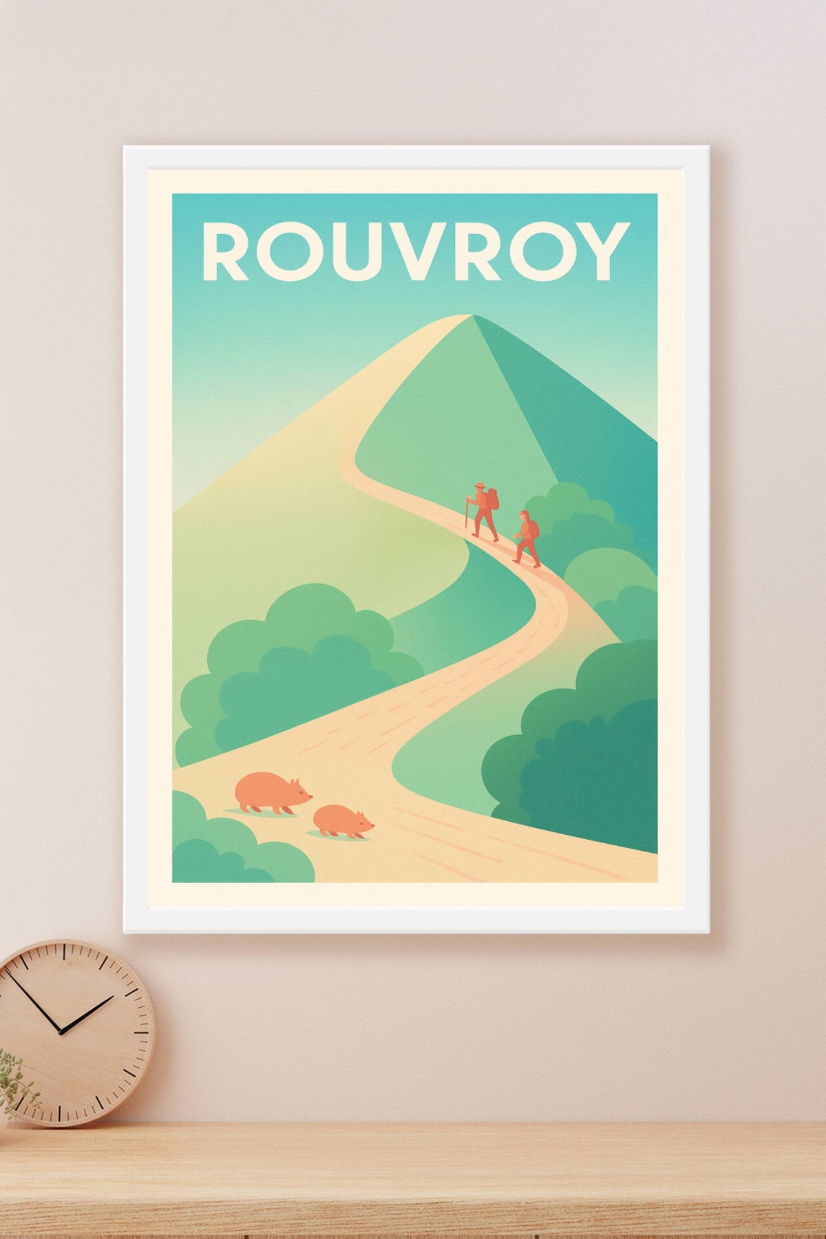 Affiche de Rouvroy - Invitation à la randonnée en nature