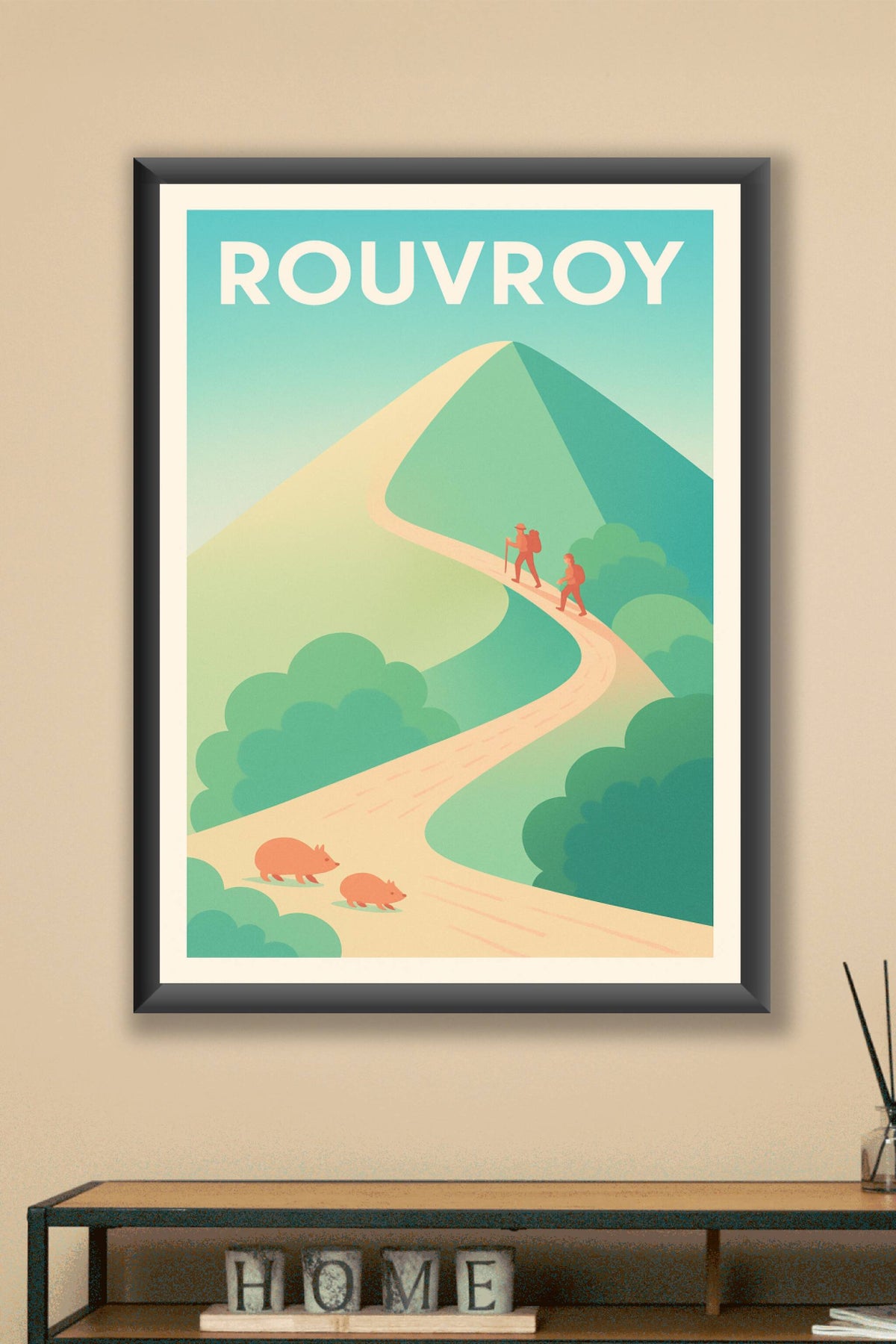 Affiche de Rouvroy - Invitation à la randonnée en nature