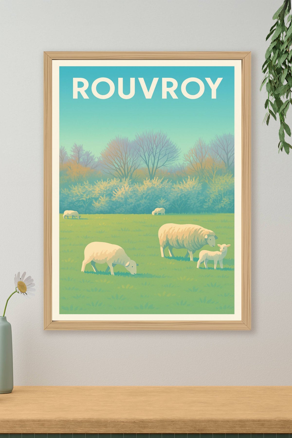 Affiche de Rouvroy - Douceur pastorale au cœur de la nature