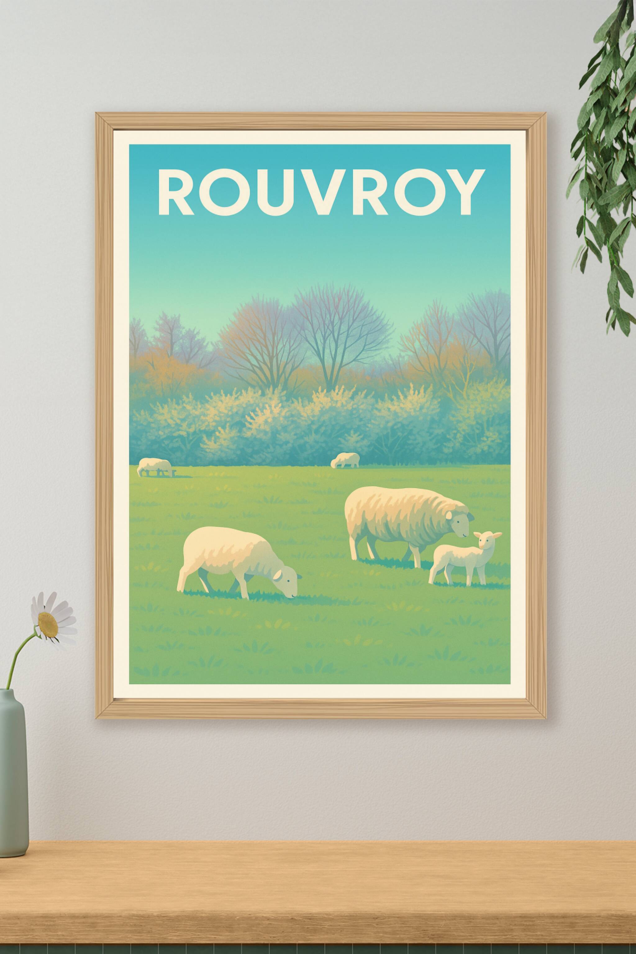Affiche de Rouvroy - Douceur pastorale au cœur de la nature