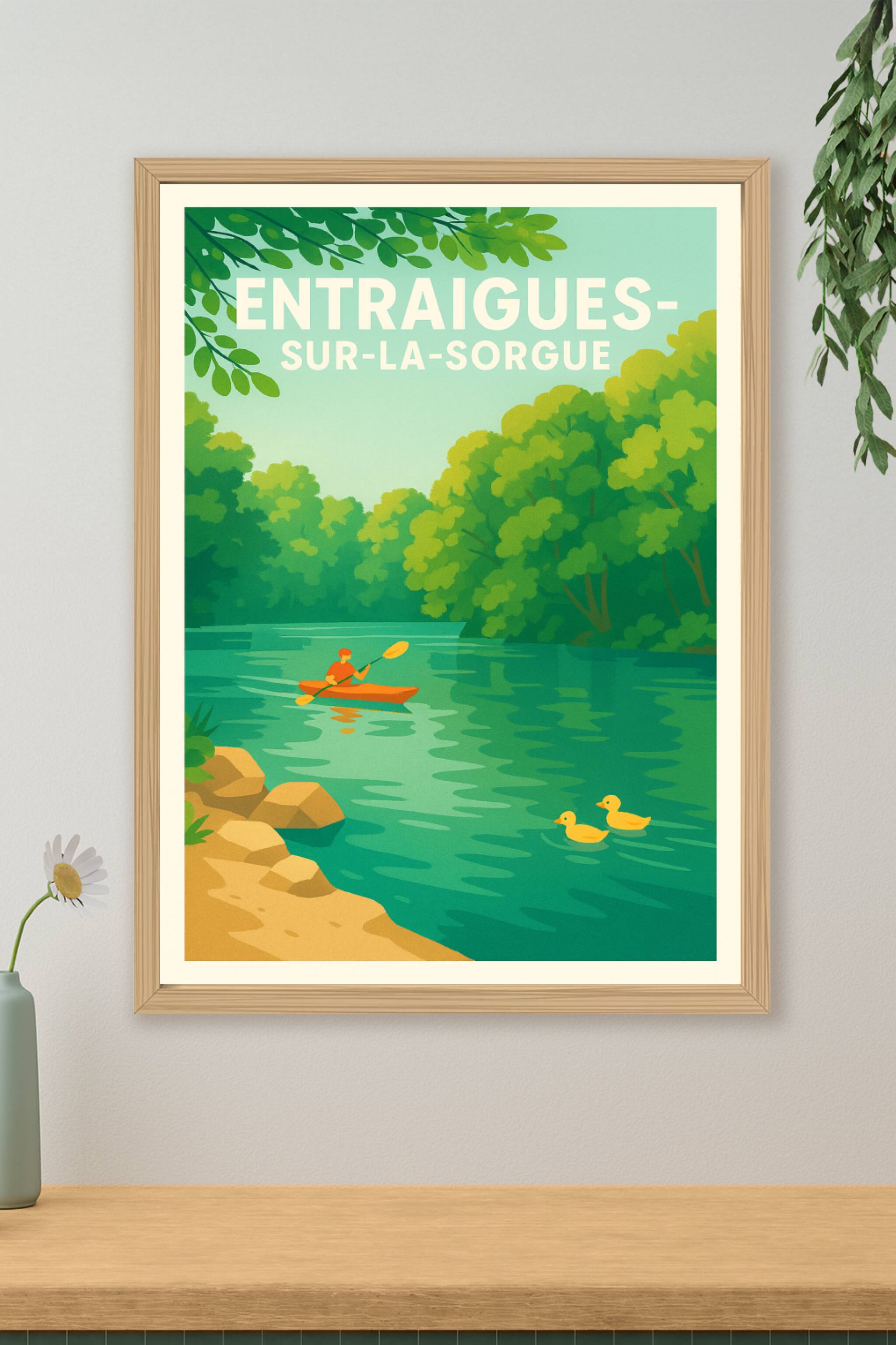 Affiche de Entraigues-sur-la-Sorgue - Nature et douceur au fil de l'eau