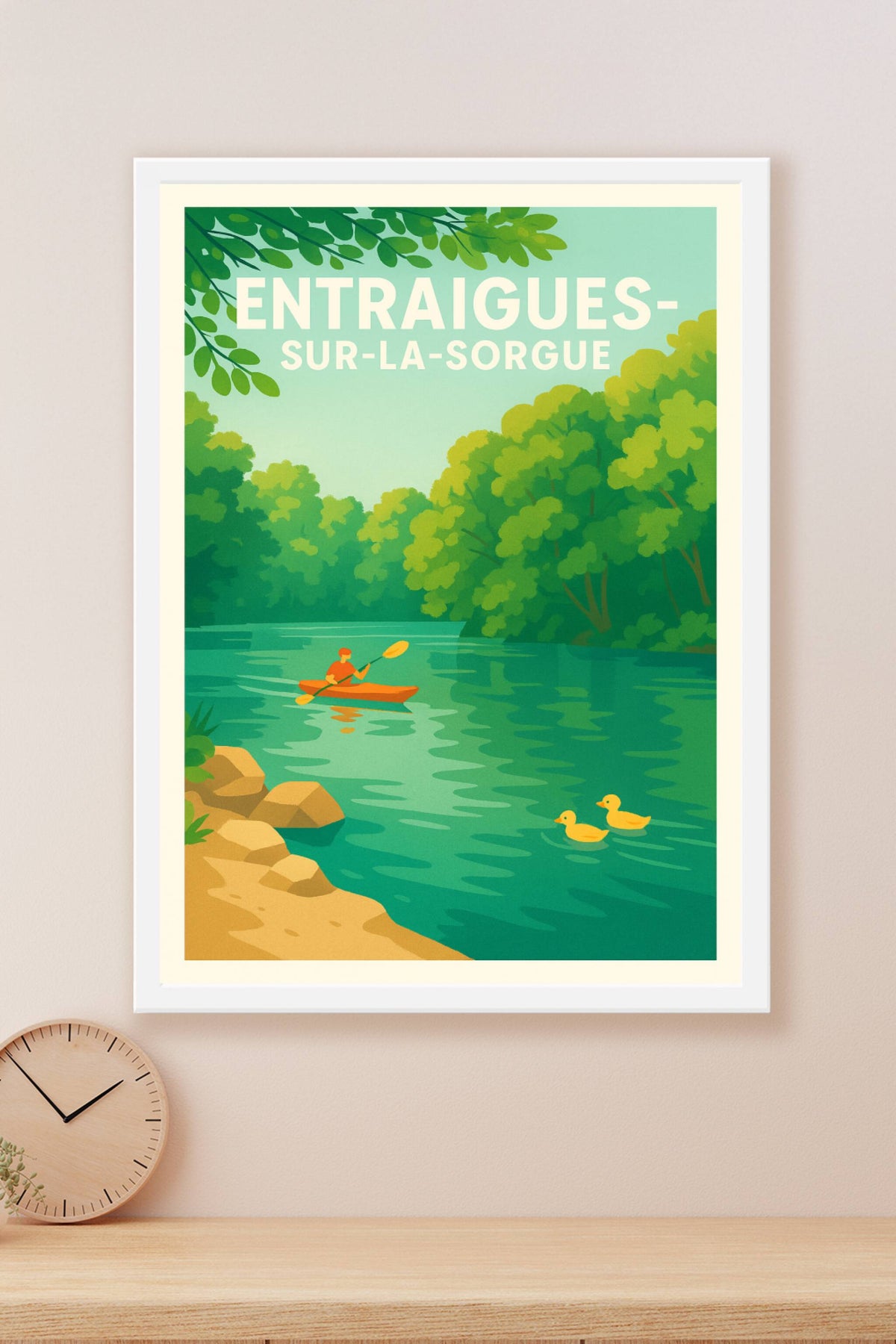 Affiche de Entraigues-sur-la-Sorgue - Nature et douceur au fil de l'eau