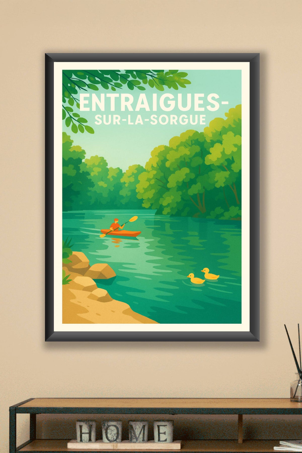 Affiche de Entraigues-sur-la-Sorgue - Nature et douceur au fil de l'eau