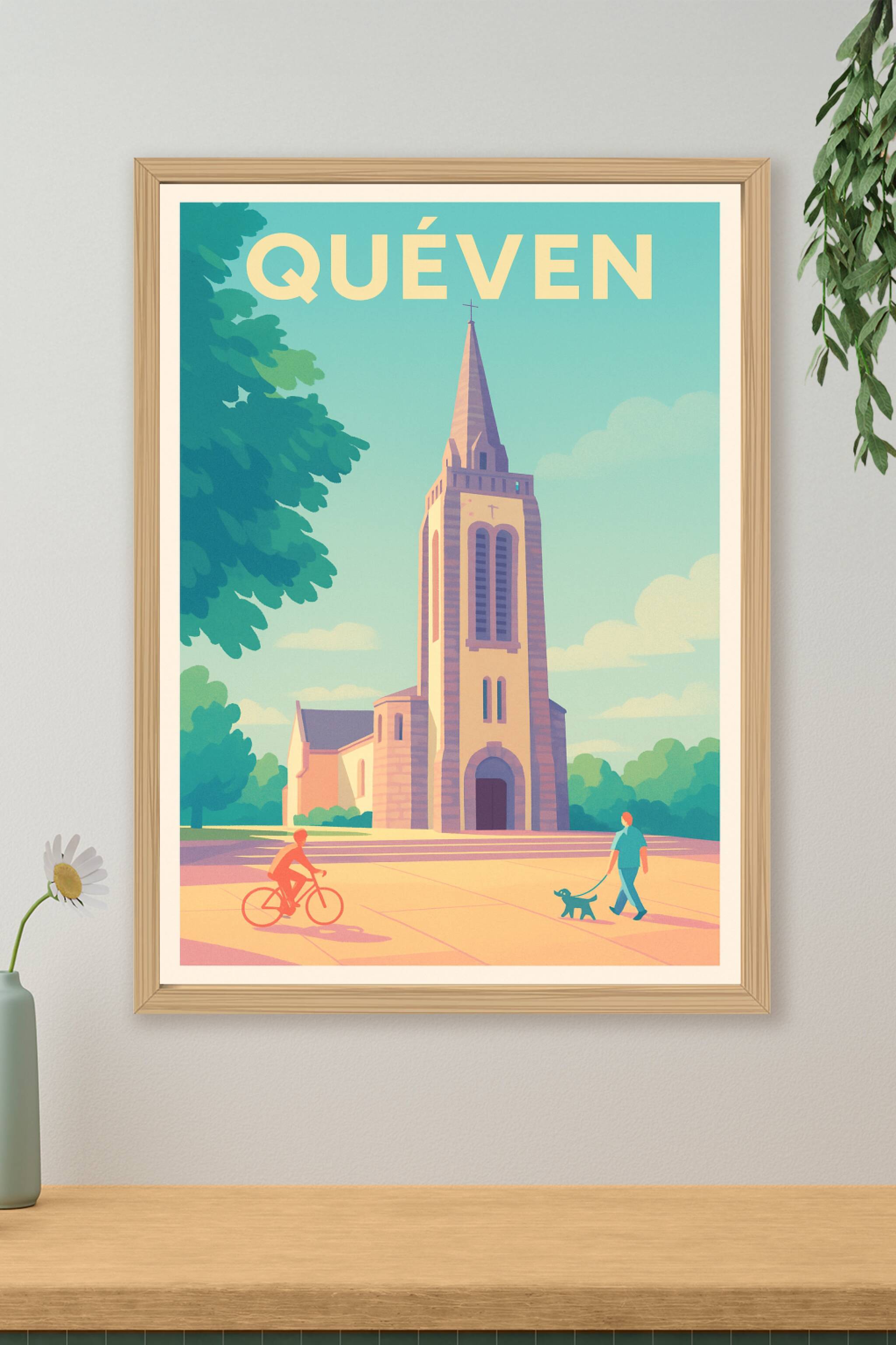 Affiche de Quéven - Une journée paisible au cœur de la ville