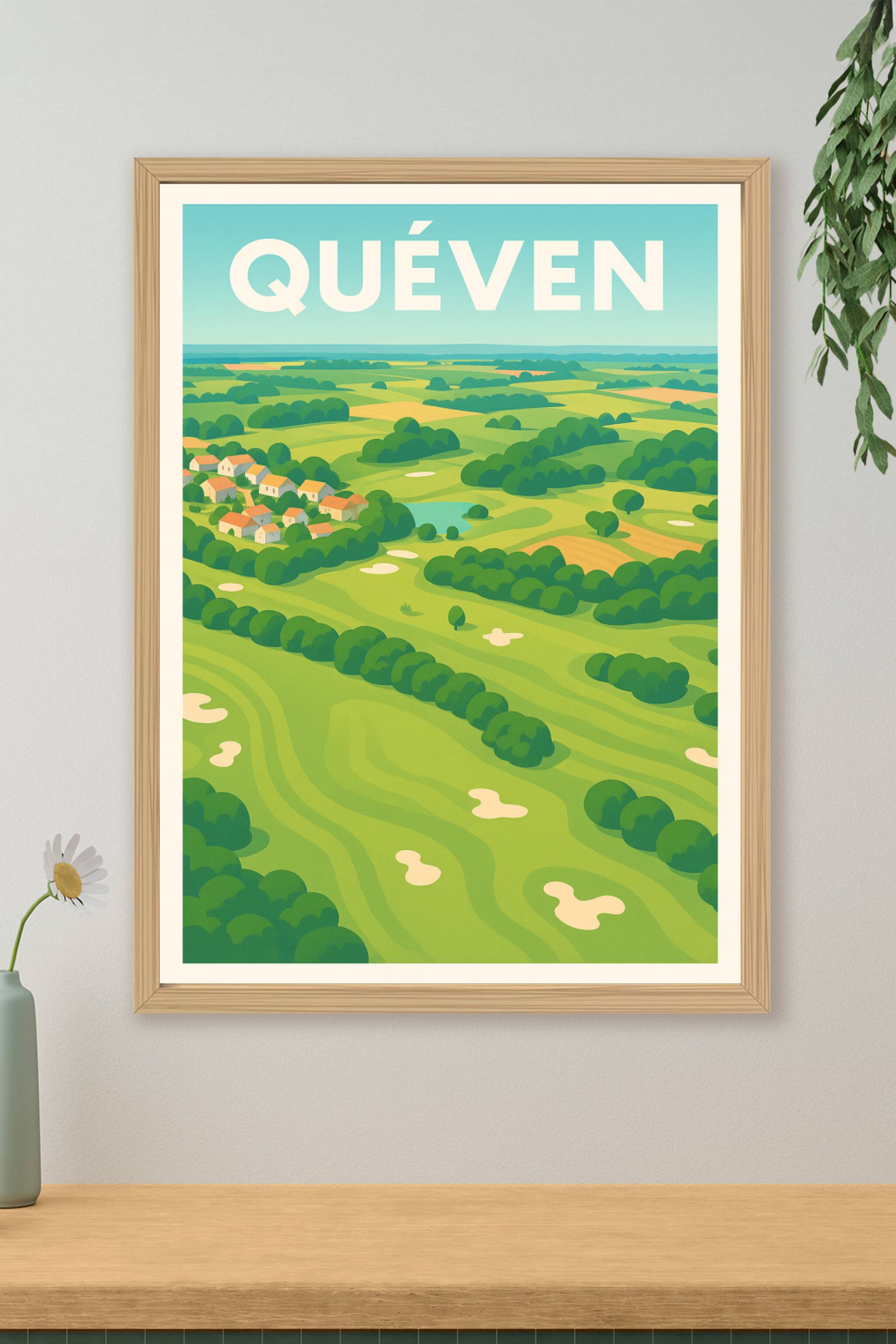 Affiche de Quéven - Échappée verte et sérénité campagnarde