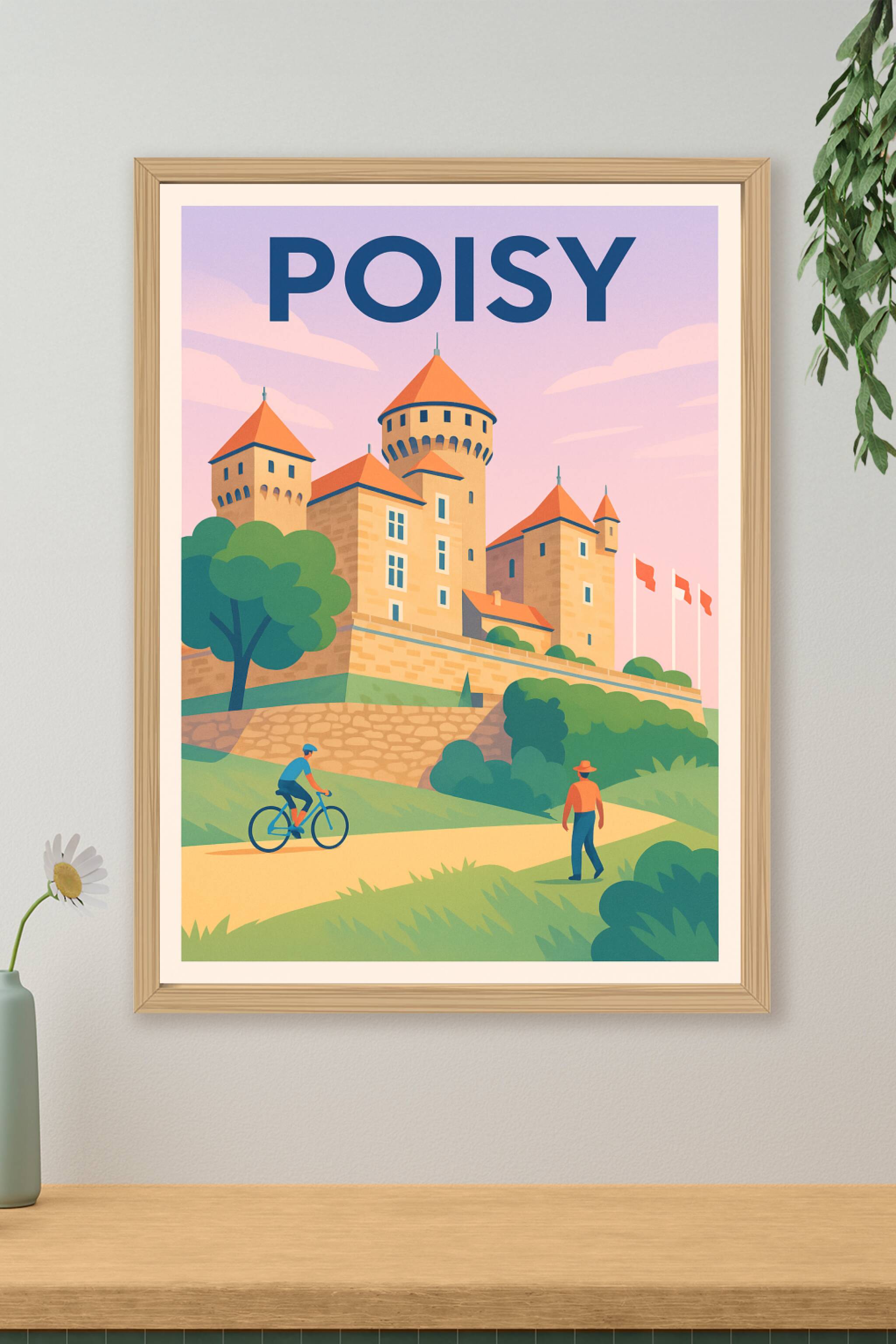 Affiche de Poisy - Charme médiéval et balade tranquille