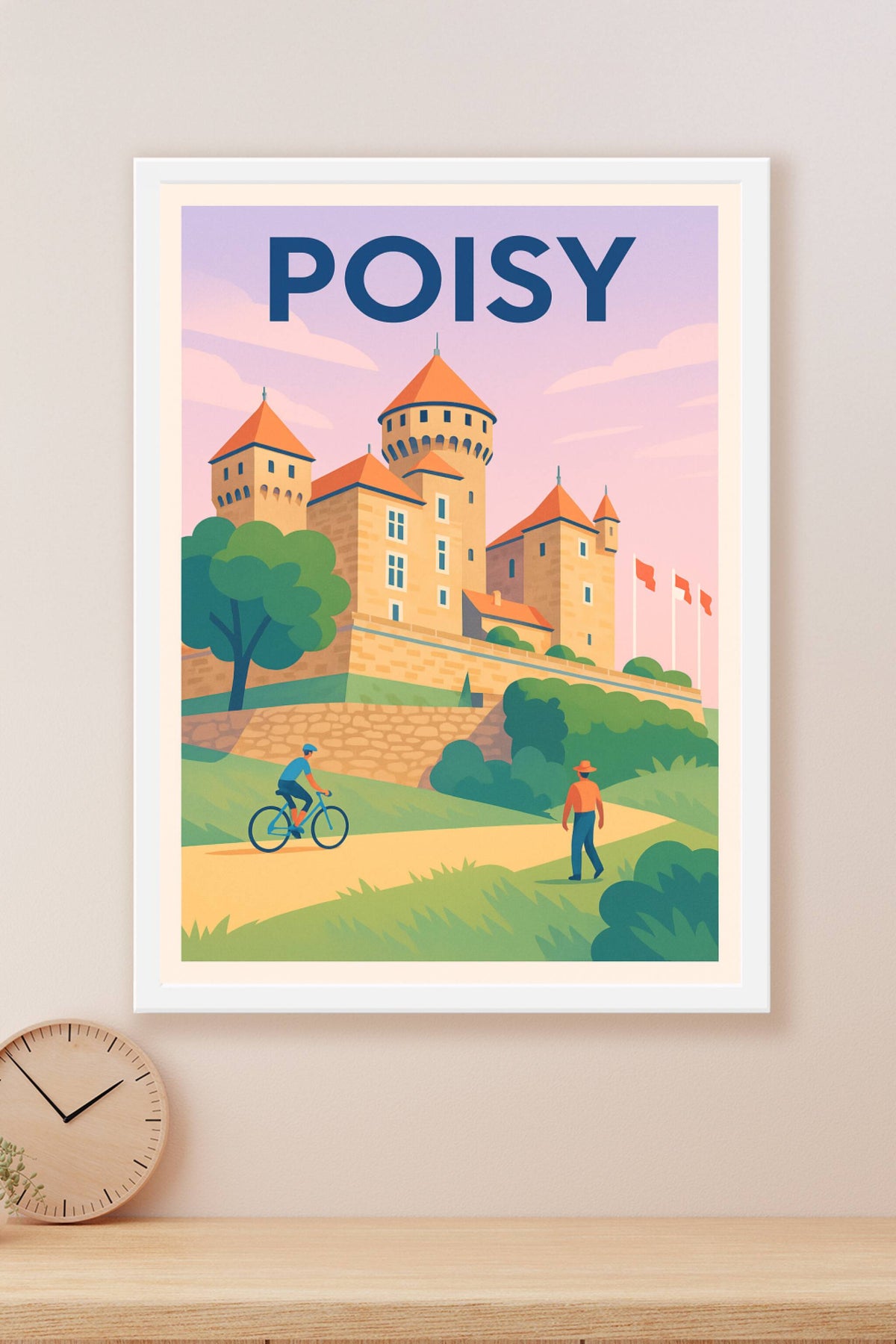 Affiche de Poisy - Charme médiéval et balade tranquille