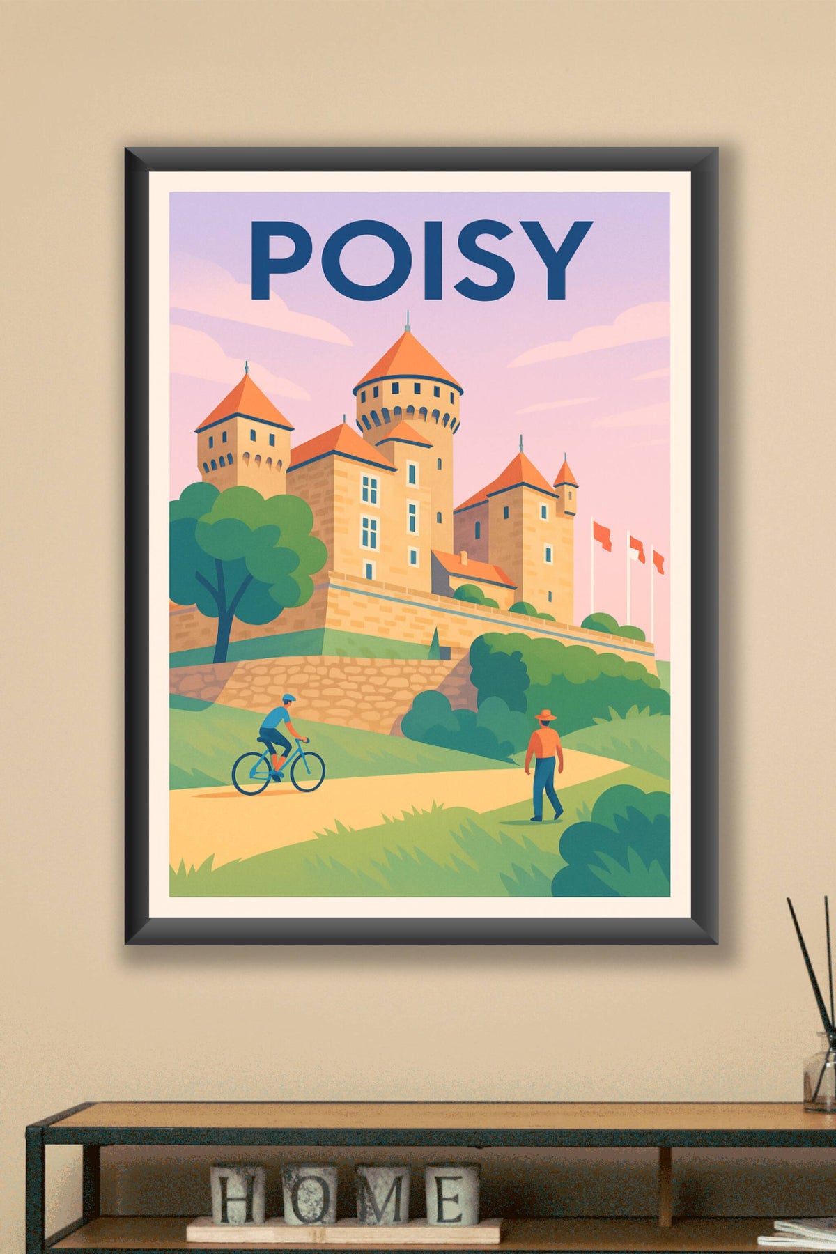 Affiche de Poisy - Charme médiéval et balade tranquille