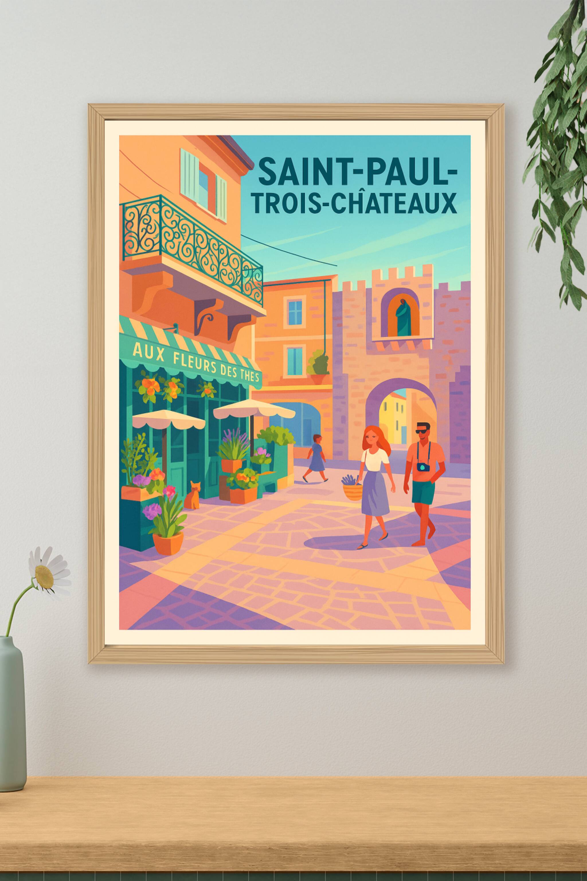 Affiche de Saint-Paul-Trois-Châteaux - Charme Provençal et Douceur de Vie