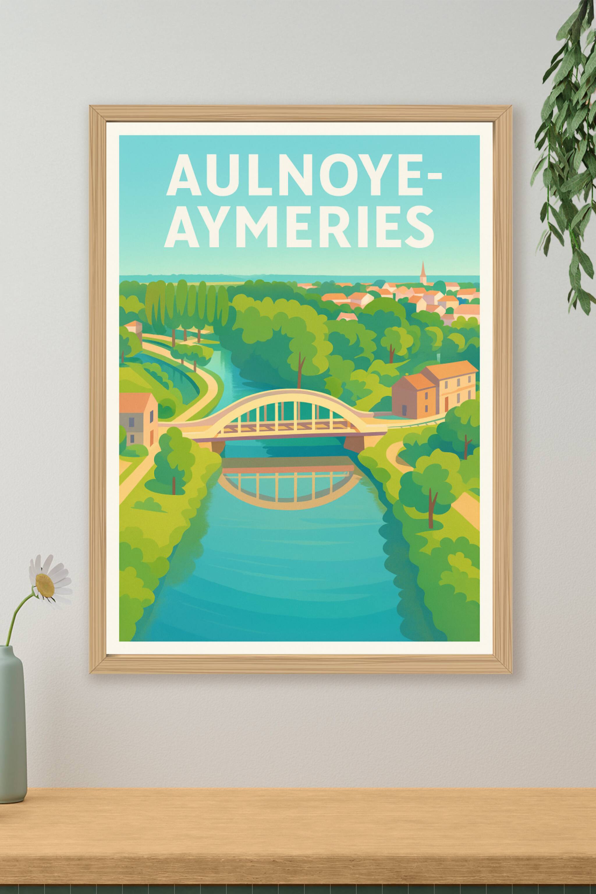 Affiche de Aulnoye-Aymeries - Charme verdoyant et patrimoine fluvial